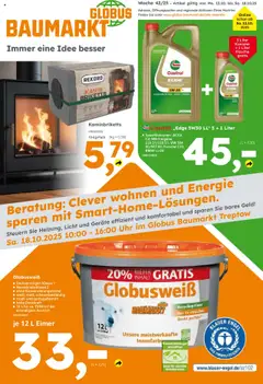 Globus Baumarkt Prospekt 	 ab 13.10.2025 gültig