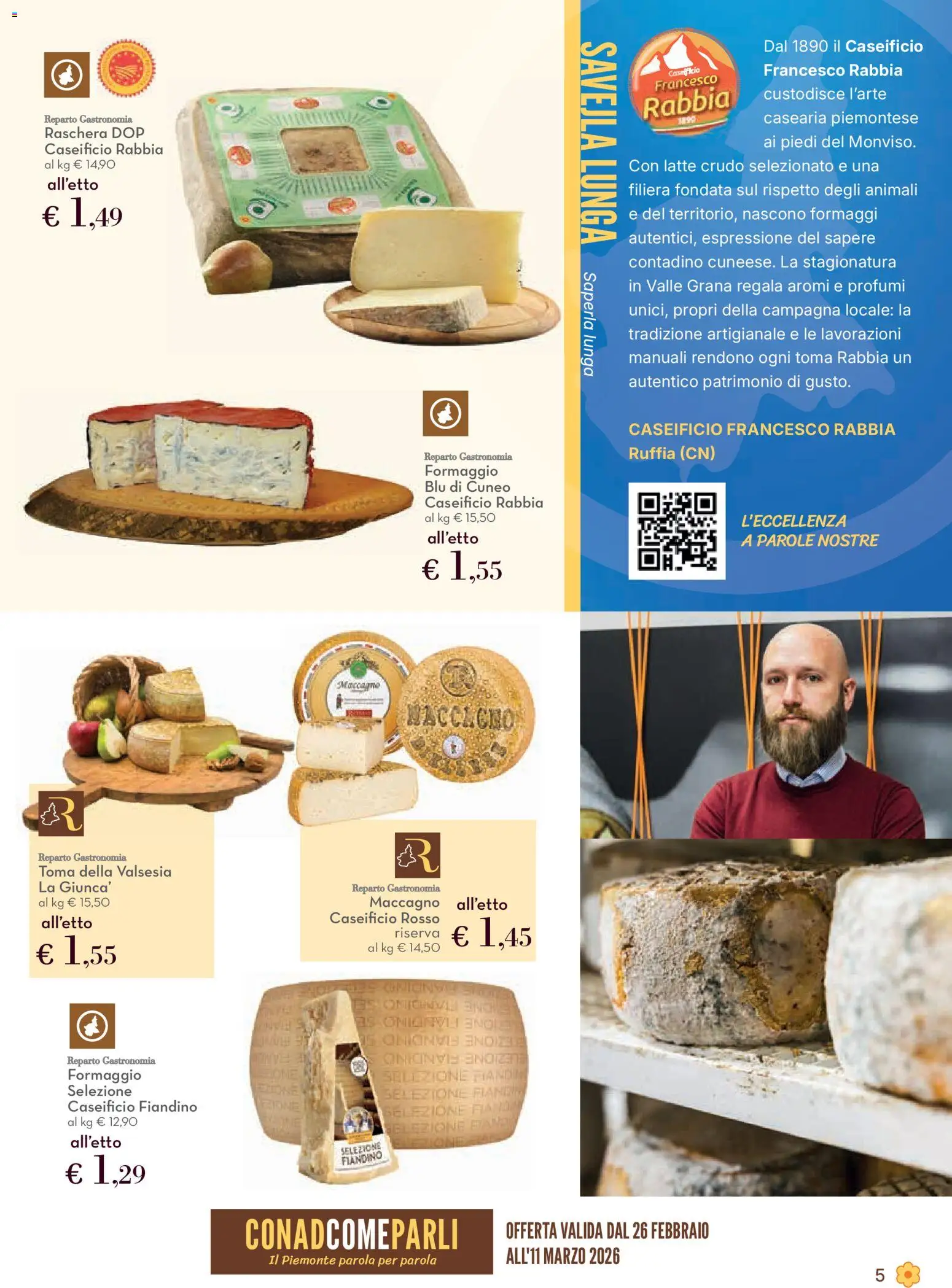 Volantino Conad del 26.02.2026 | Pagina: 5 | Prodotti: Latte, Formaggio