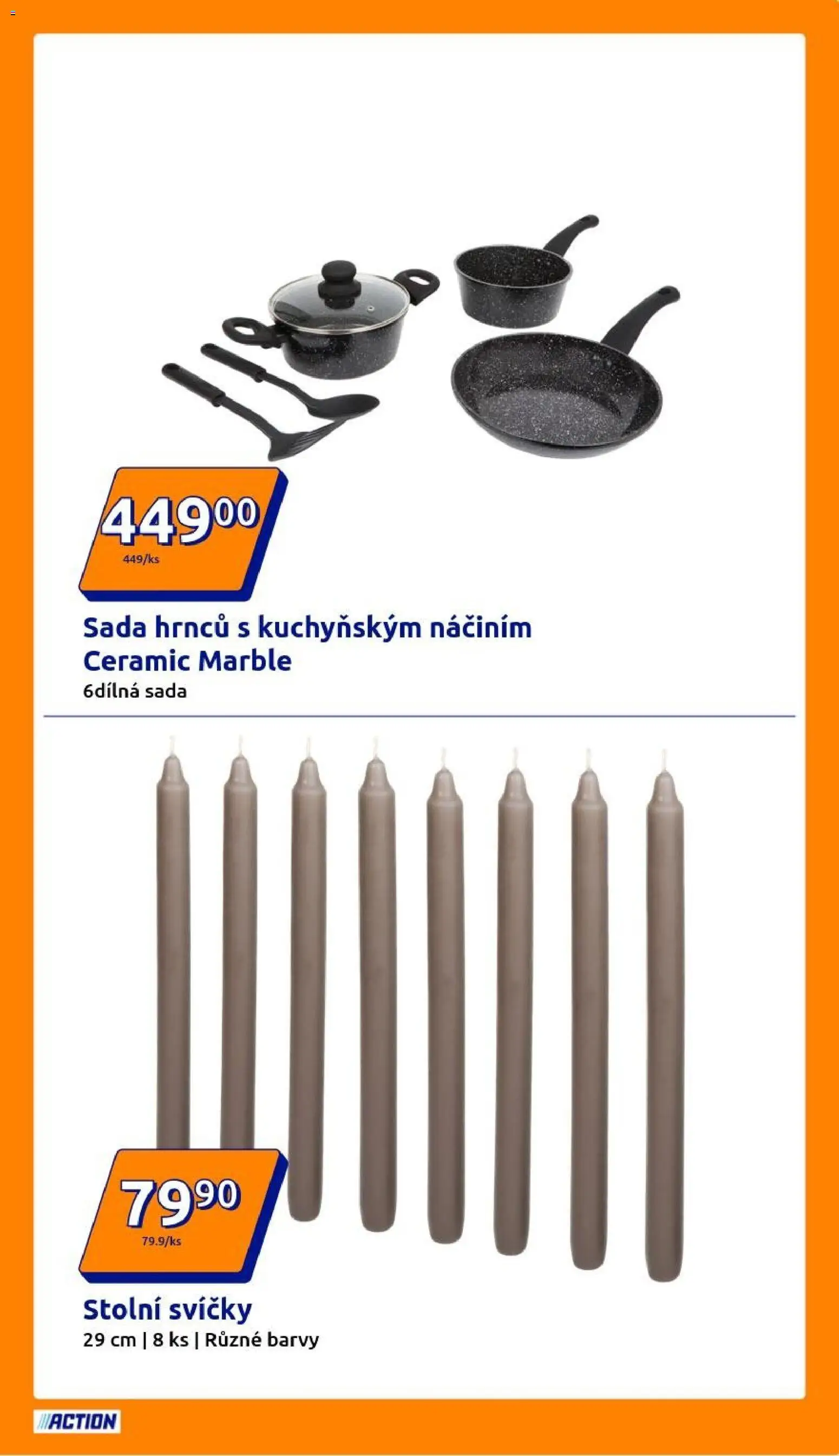 Action leták od 12.11.2025 | Strana: 21 | Produkty: Sada hrnců, Svíčky, Barvy
