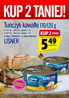 Pogląd oferty "Prim Market Promocja - Tuńczyk Lisner" - ważna od 17.10.2025