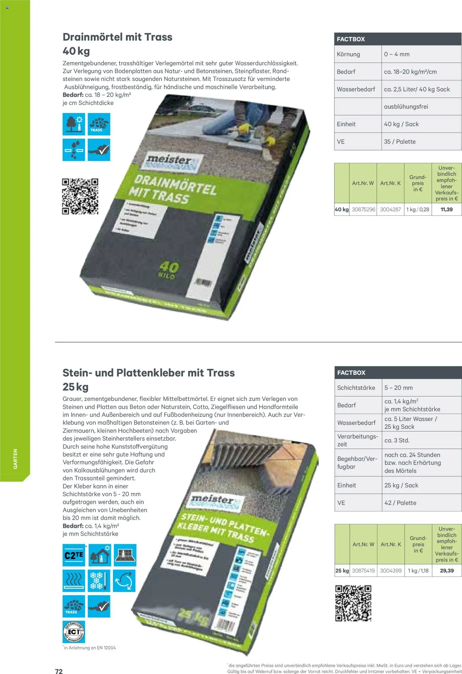 Lagerhaus  Meister Katalog 2026 gültig ab 02.01.2026 | Seite: 72 | Produkte: Wasser