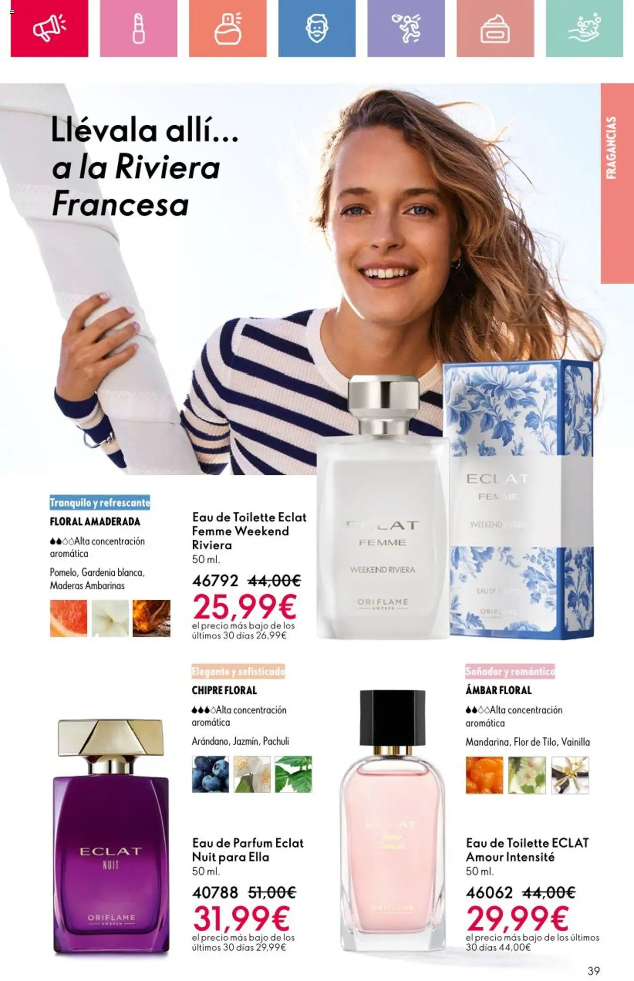 Oriflame - Catálogo Campaña 11 │ válido desde el 03.08.2025 | Página: 39 | Productos: Eau de toilette, Eau de parfum