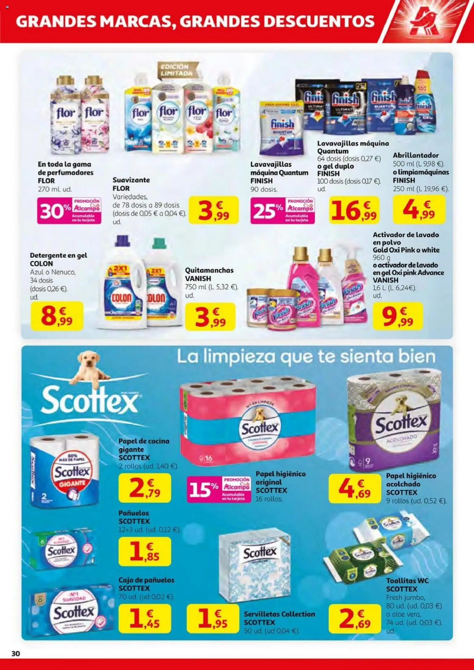 Alcampo - HG Nacional │ válido desde el 23.10.2025 | Página: 30 | Productos: Polvo, Detergente, Cocina, Lavavajillas
