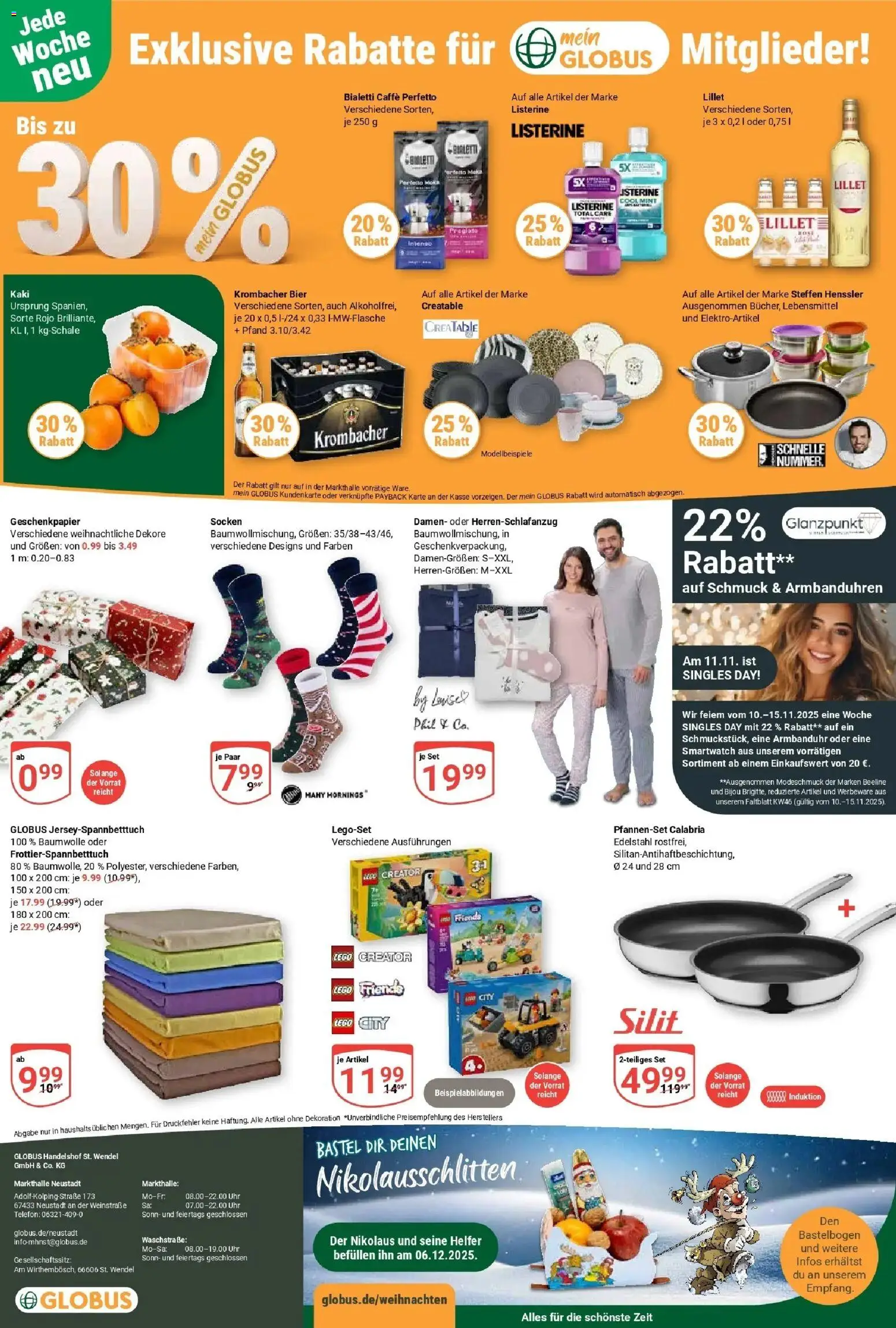 Globus prospekt Neustadt	 – gültig ab 10.11.2025 | Seite: 25 | Produkte: Smartwatch, Lillet, Krombacher, Uhr