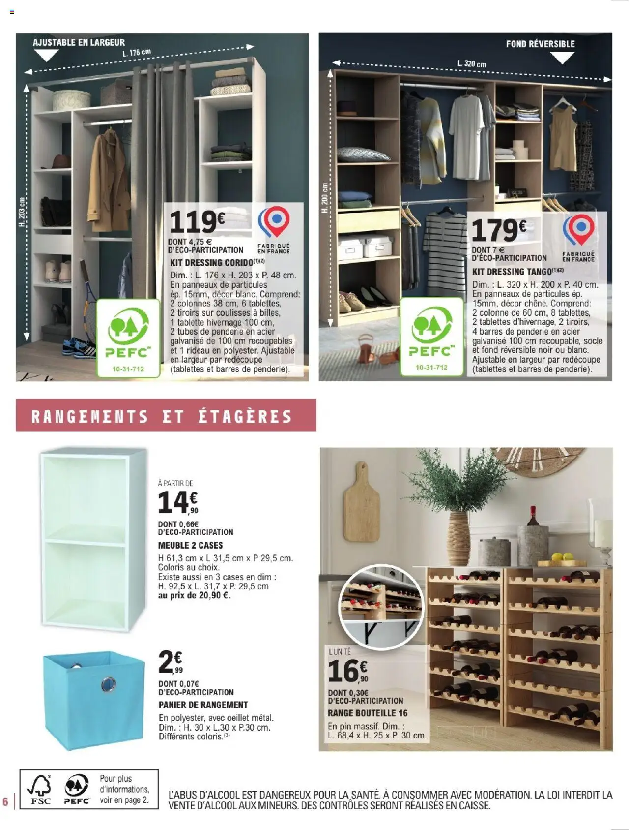  | Page: 6 | Produits: Meuble, Tablette, Kit dressing, Tiroirs