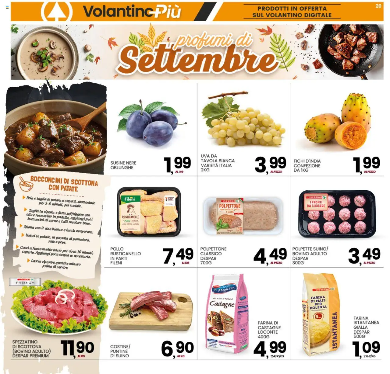 Volantino Interspar del 15.09.2025 | Pagina: 20 | Prodotti: Sale, Vino, Uva, Susine