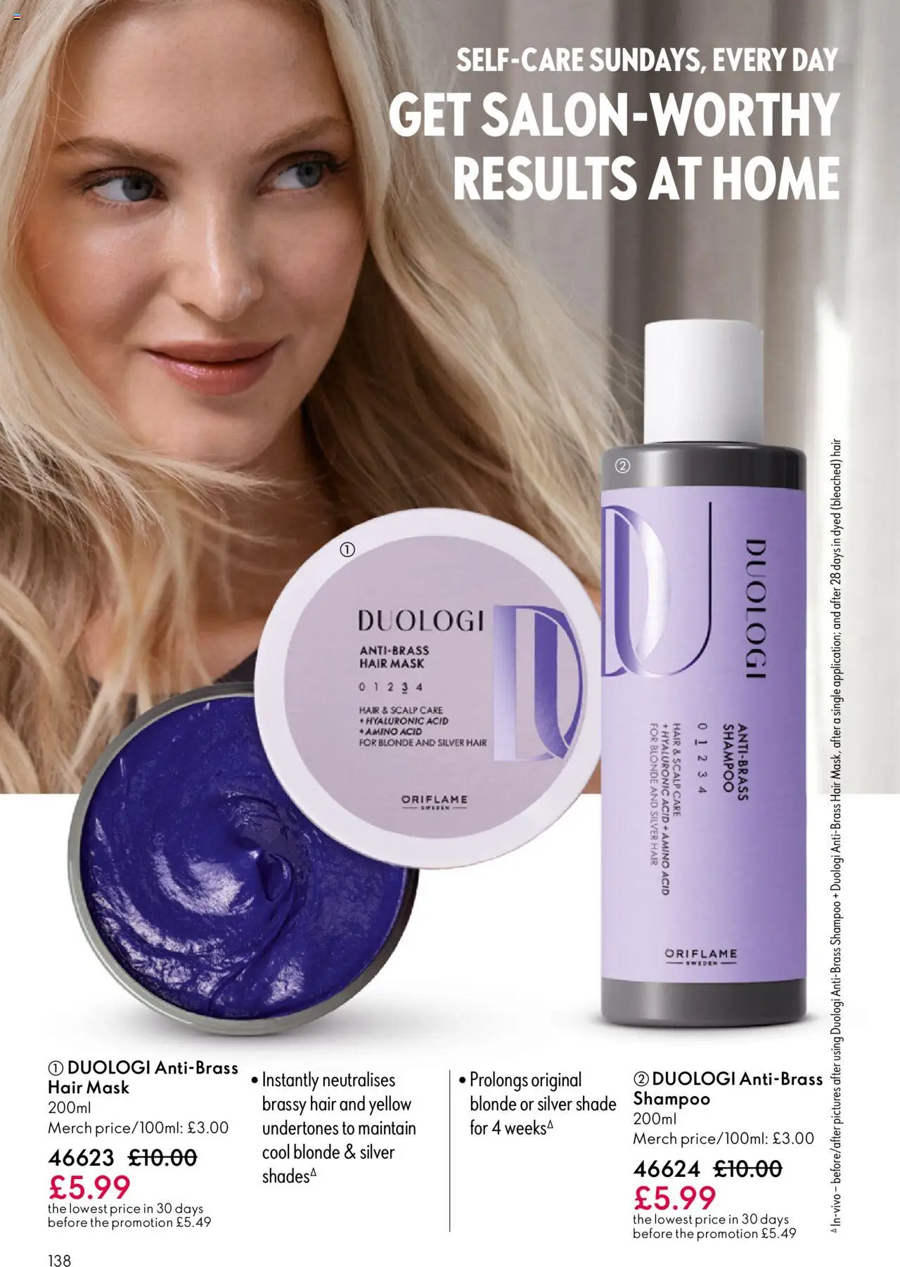  | Page: 138 | Products: Shampoo, Hair mask, Mask