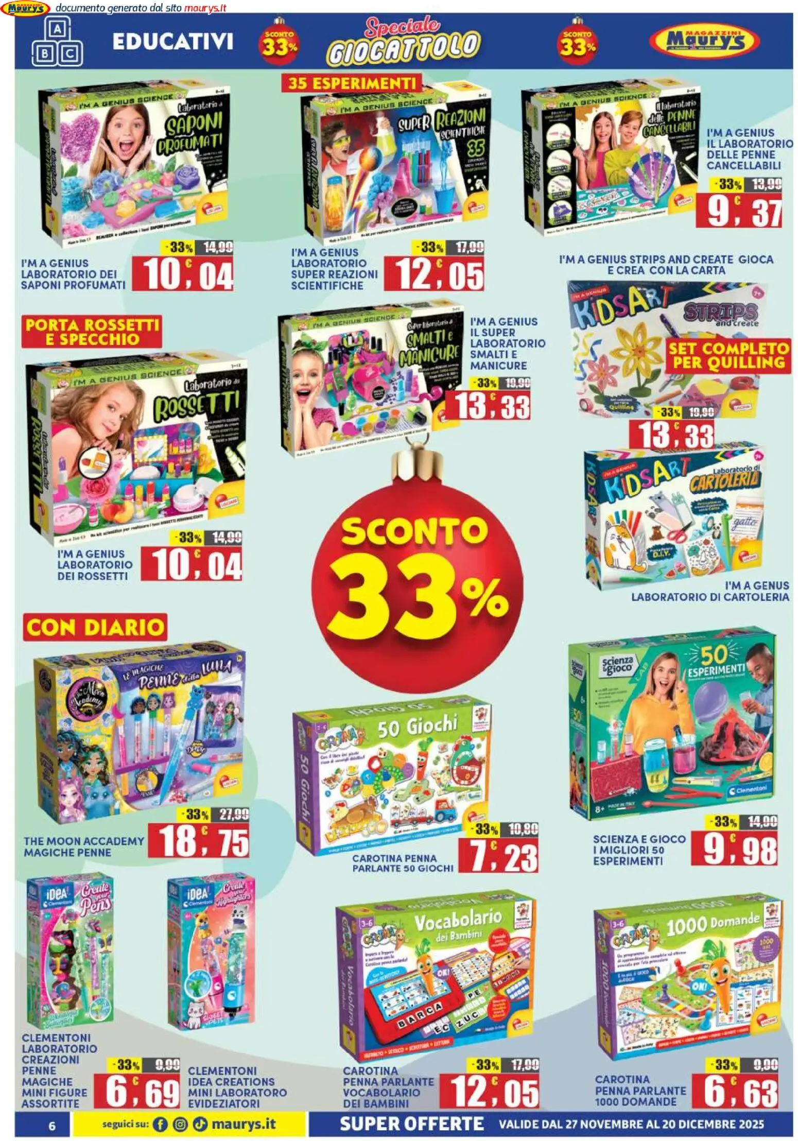 Volantino Maury's del 27.11.2025 | Pagina: 6