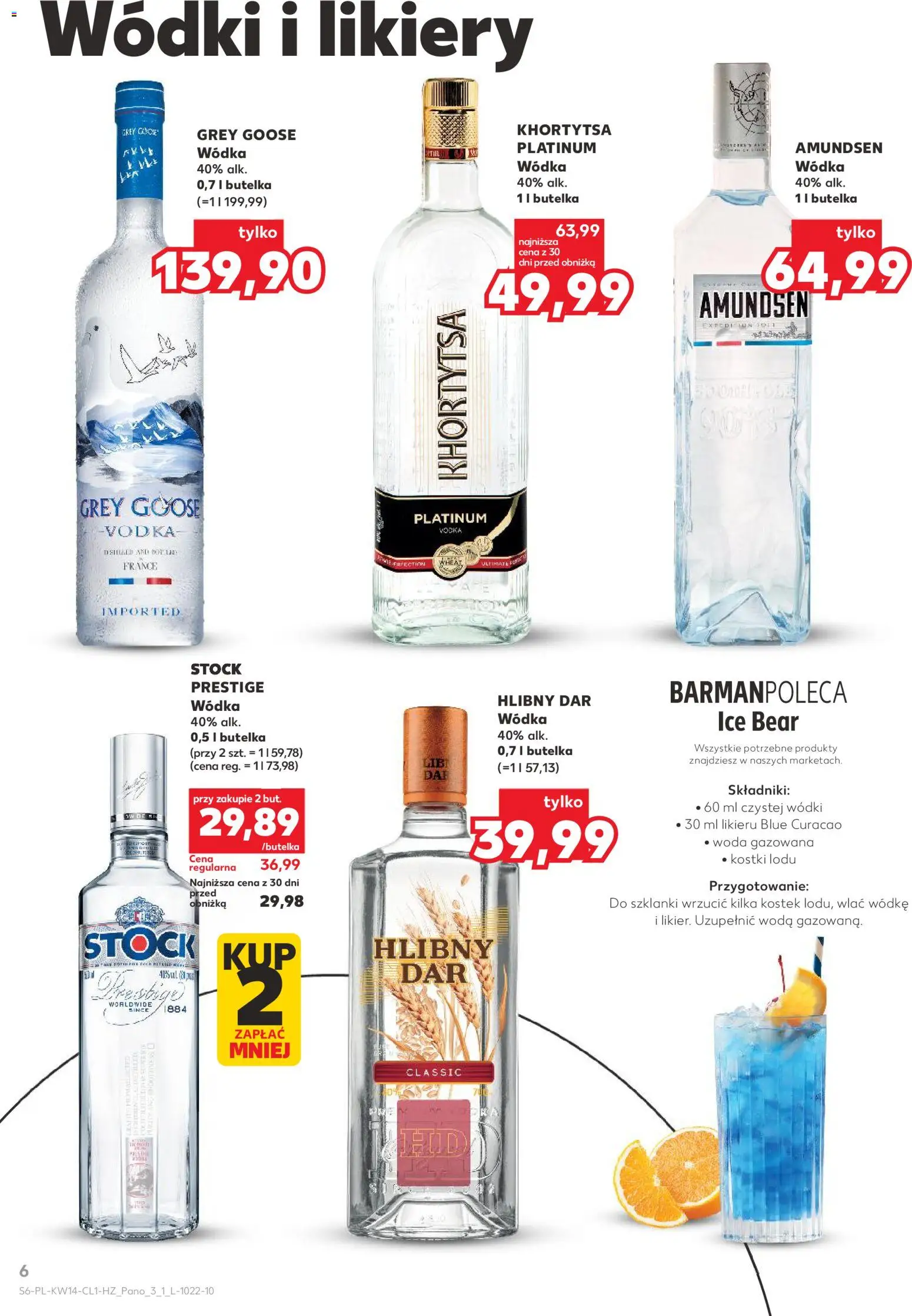 Kaufland Polsko leták - Barek od 01.04.2026 | Strana: 6 | Produkty: Blue Curacao, Vodka