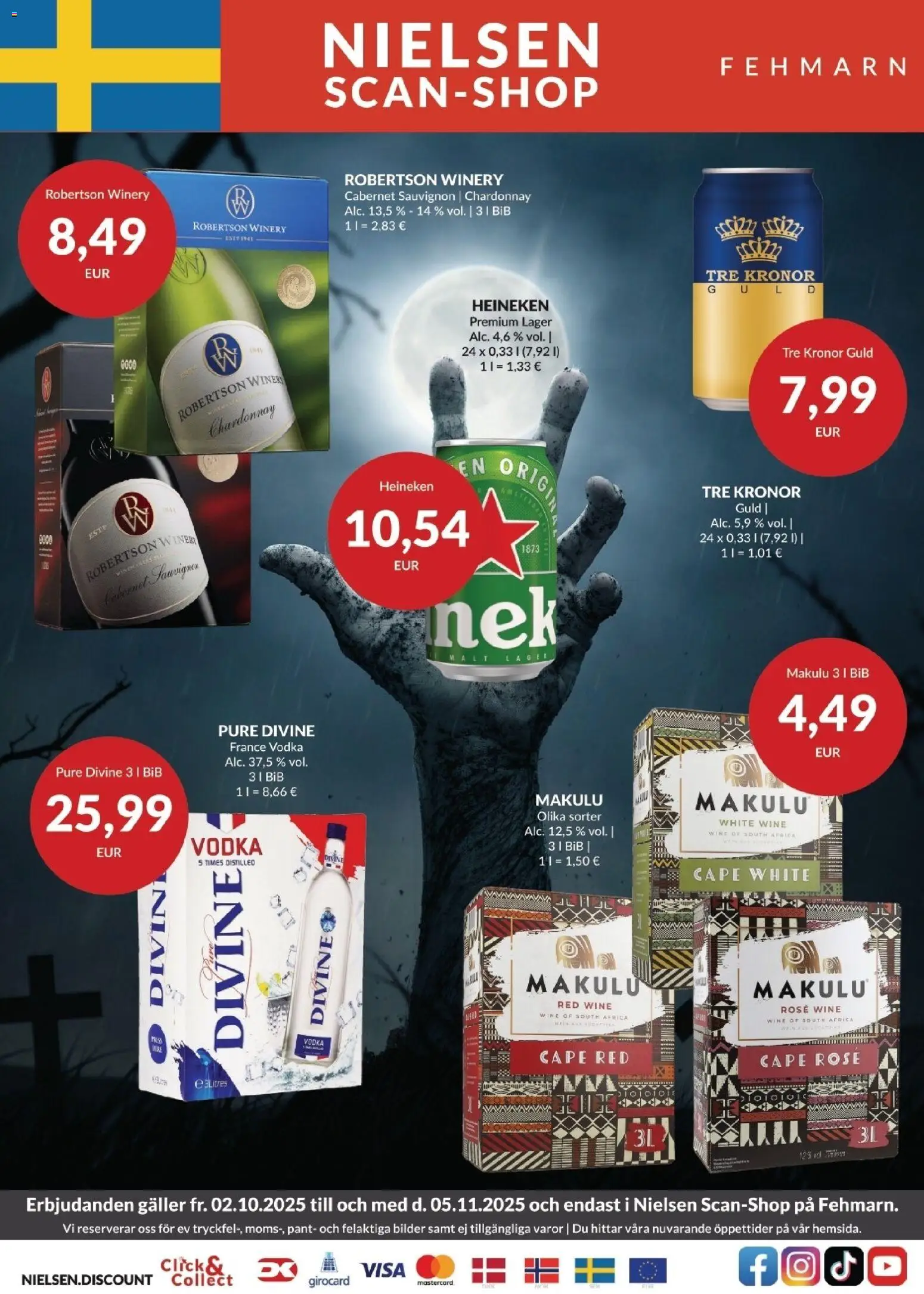 Nielsen Discount tilbudsavis – gyldig fra 02.10.2025 | Side: 1 | Produkter: Vodka