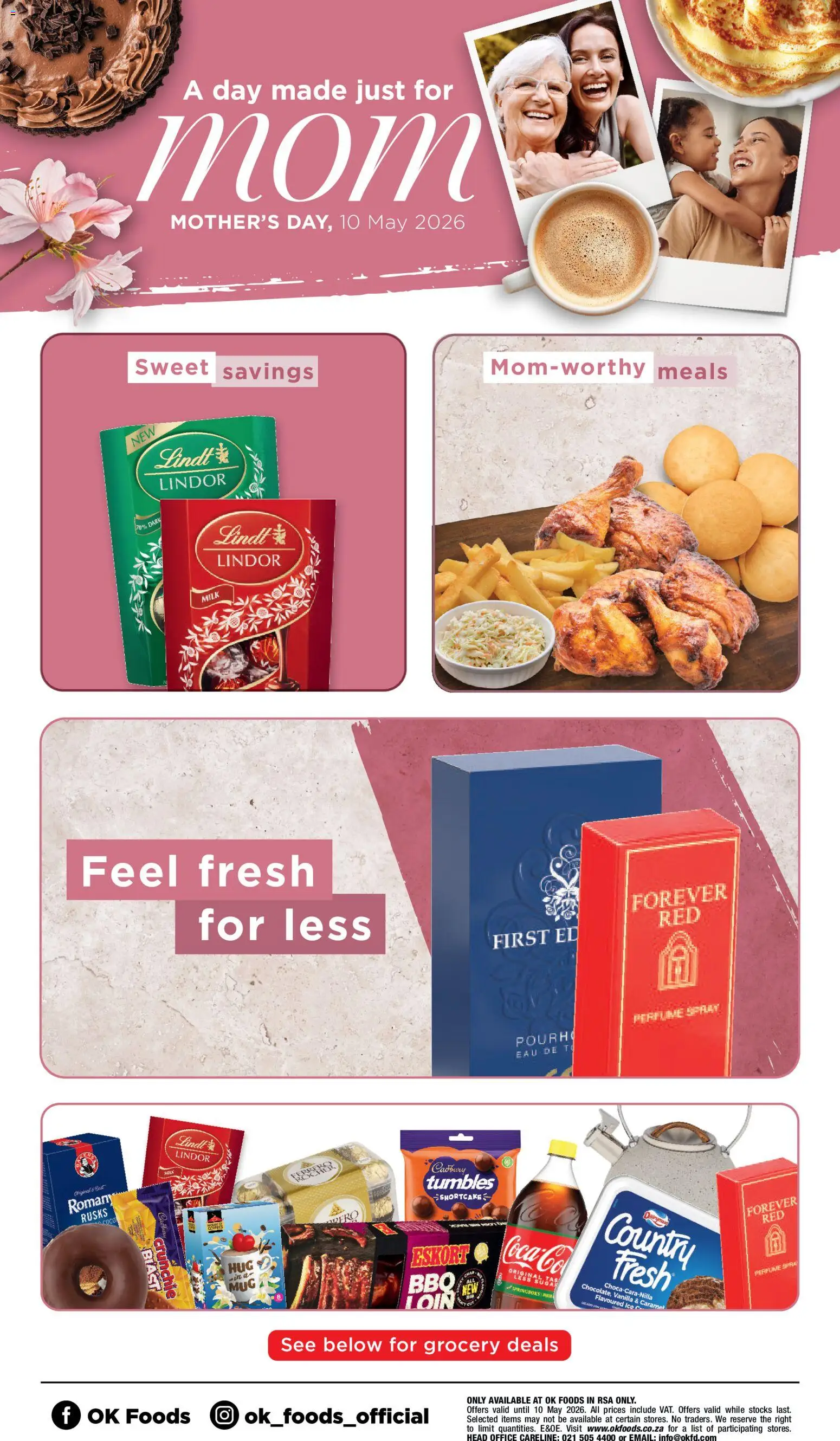 New OK Foods catalogue – valid from 27.04.2026 | Page: 1 | Products: Milk, Rusks, Caramel