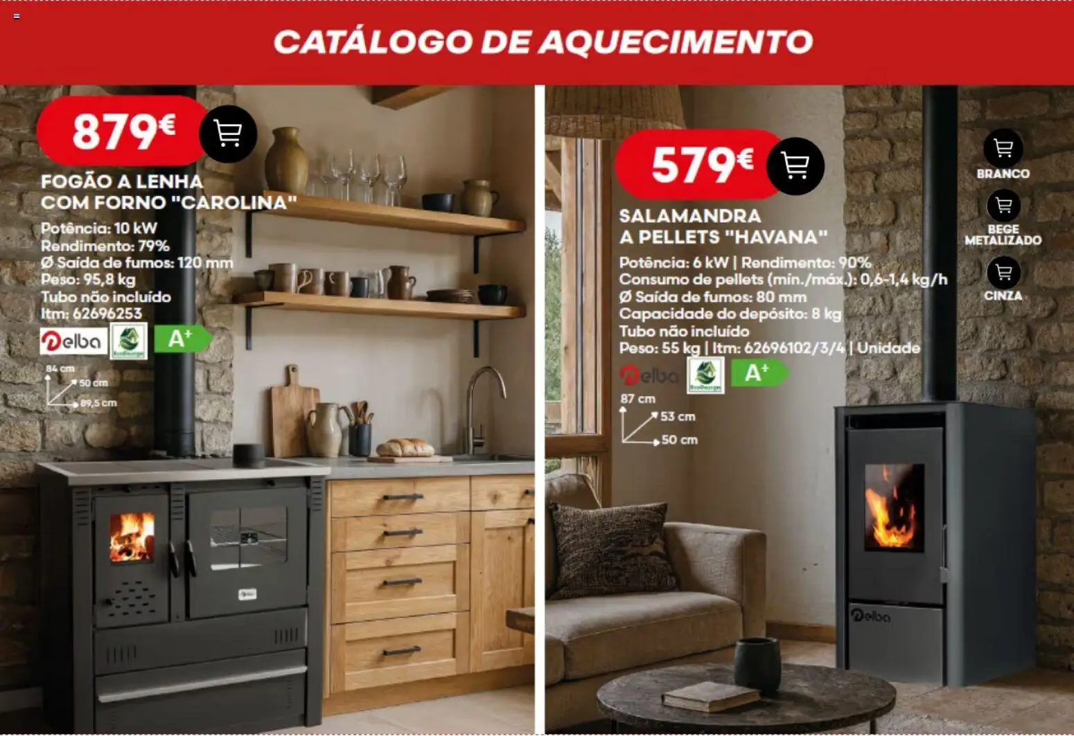 BricoMarché - Catálogo Aquecimento 12p │ válido de 06.11.2025 | Página: 12 | Produtos: Forno, Fogão