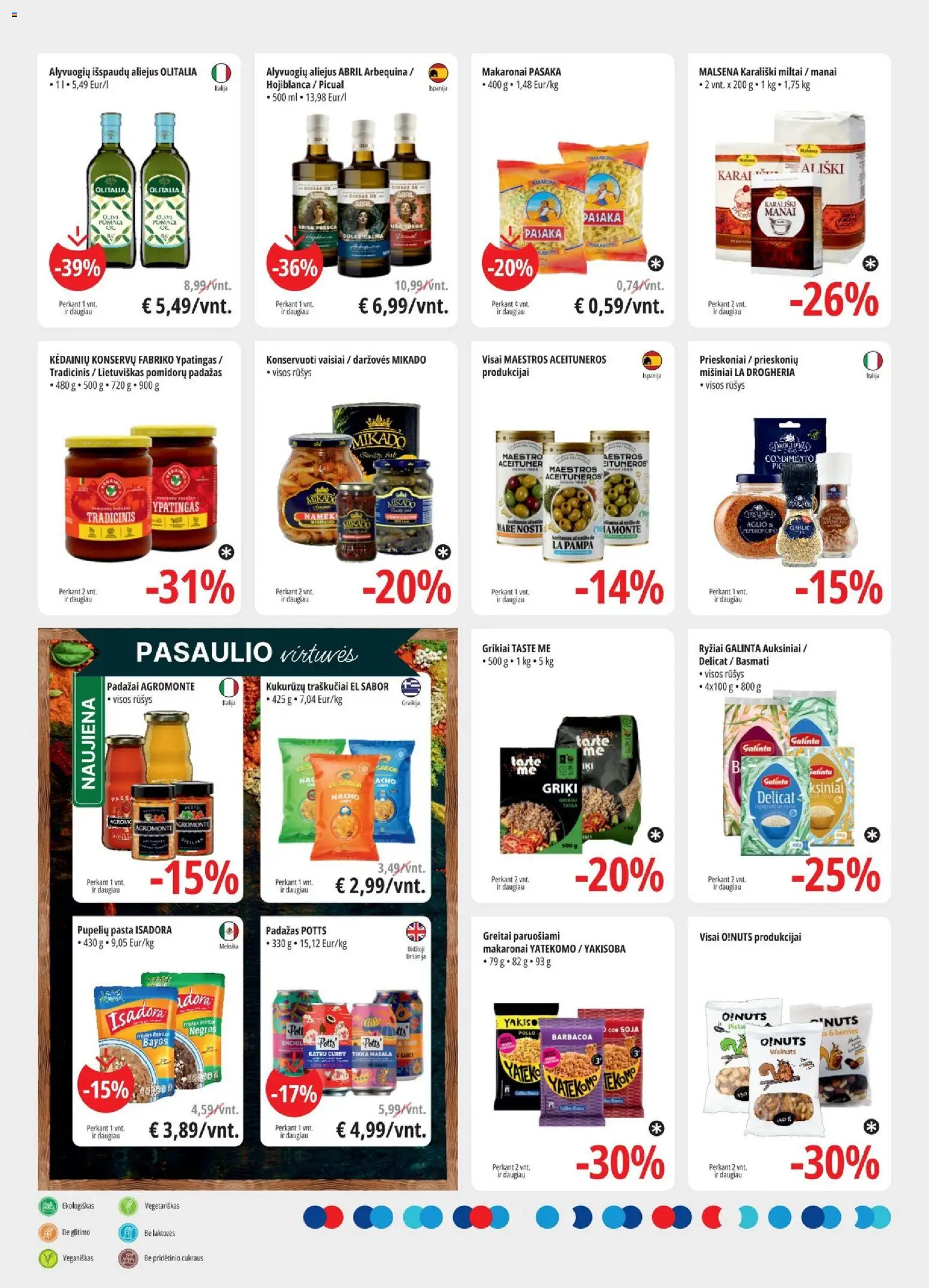 ePromo akcijos nuo 15.04.2026 | Puslapis: 8 | Prekių: Miltai, Padažas, Makaronai, Traškučiai