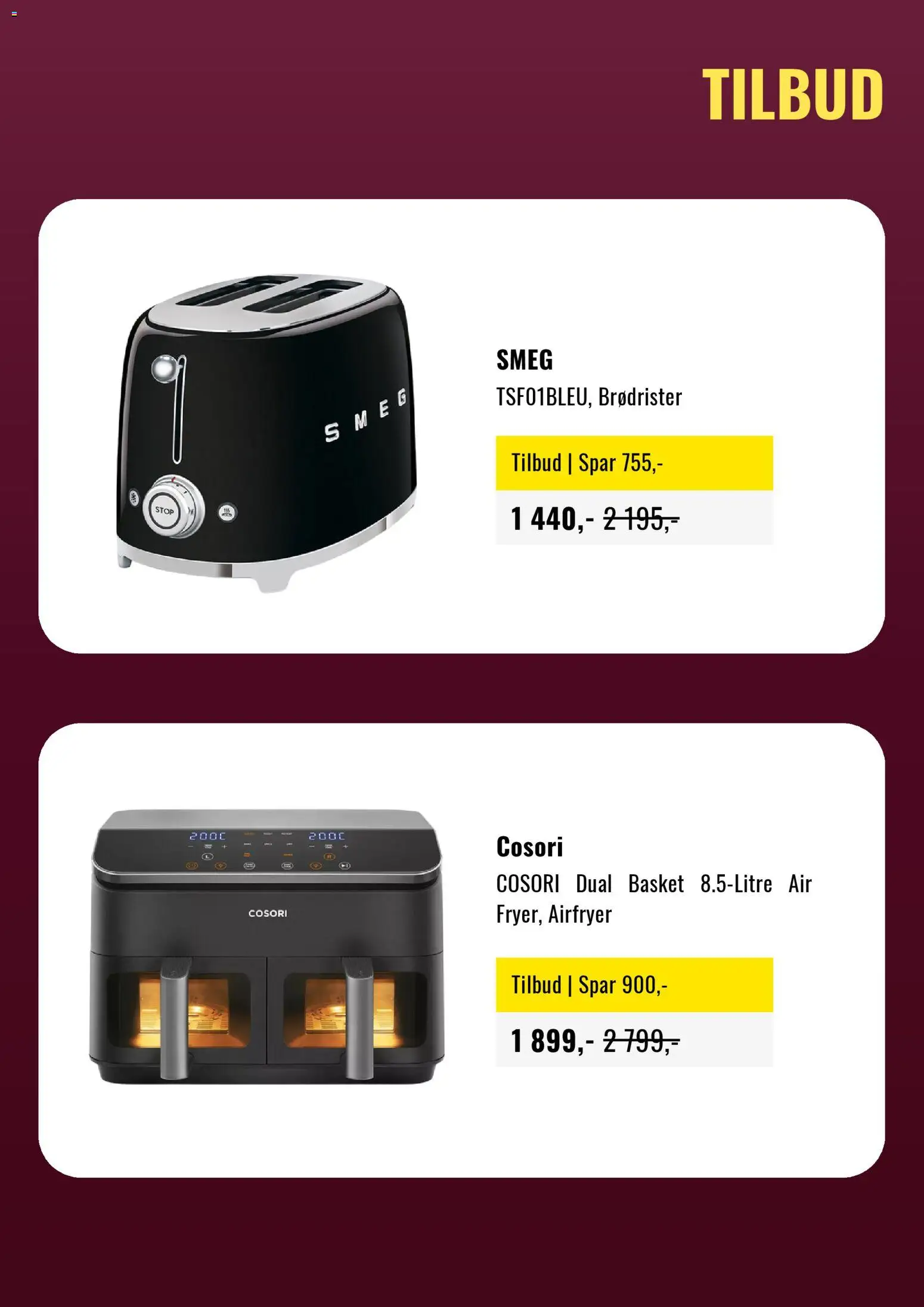 {H1} | Side: 4 | Produkter: Airfryer, Суміш дитяча, Brødrister