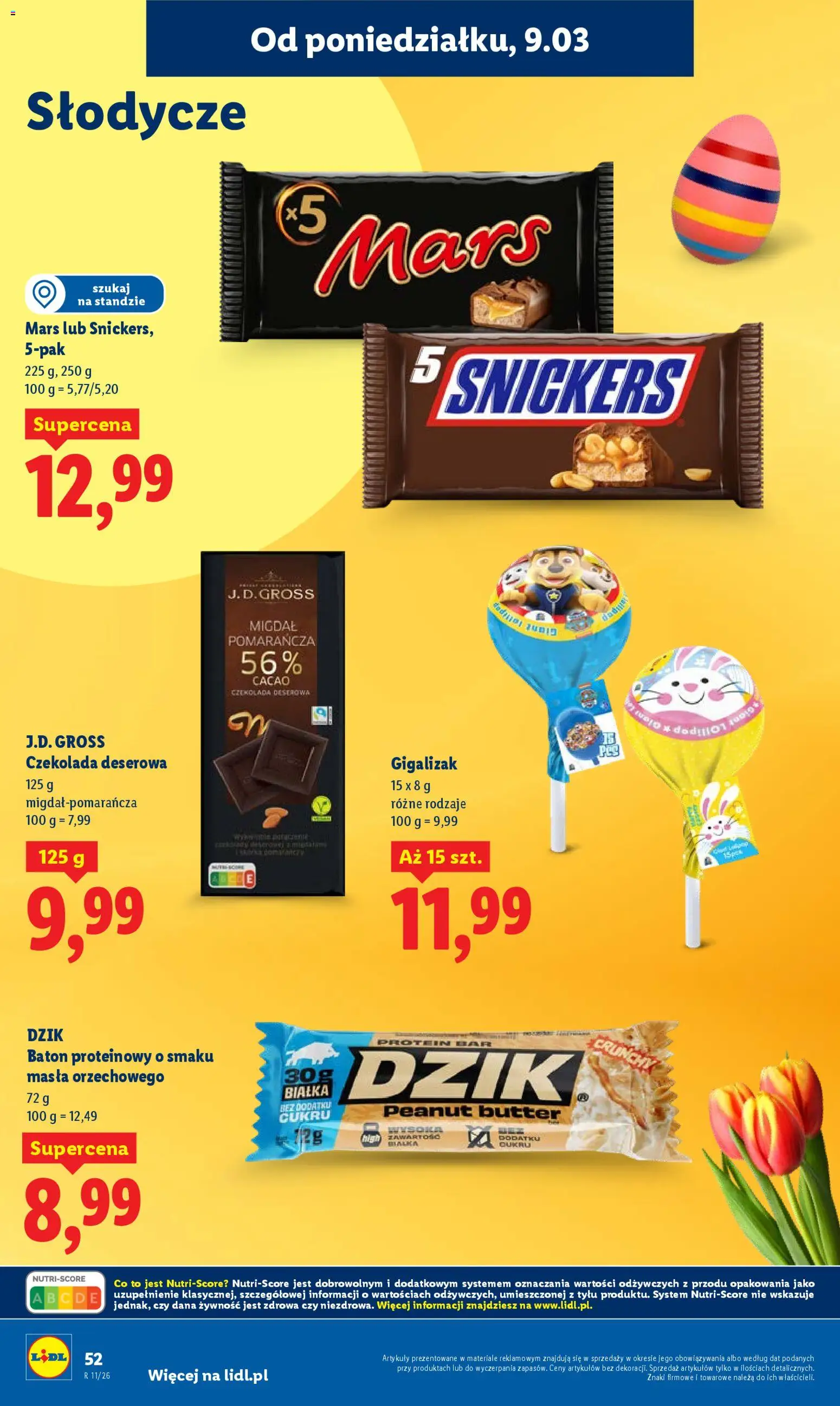 Lidl Polsko leták od 09.03.2026 | Strana: 52 | Produkty: Protein bar, Protein