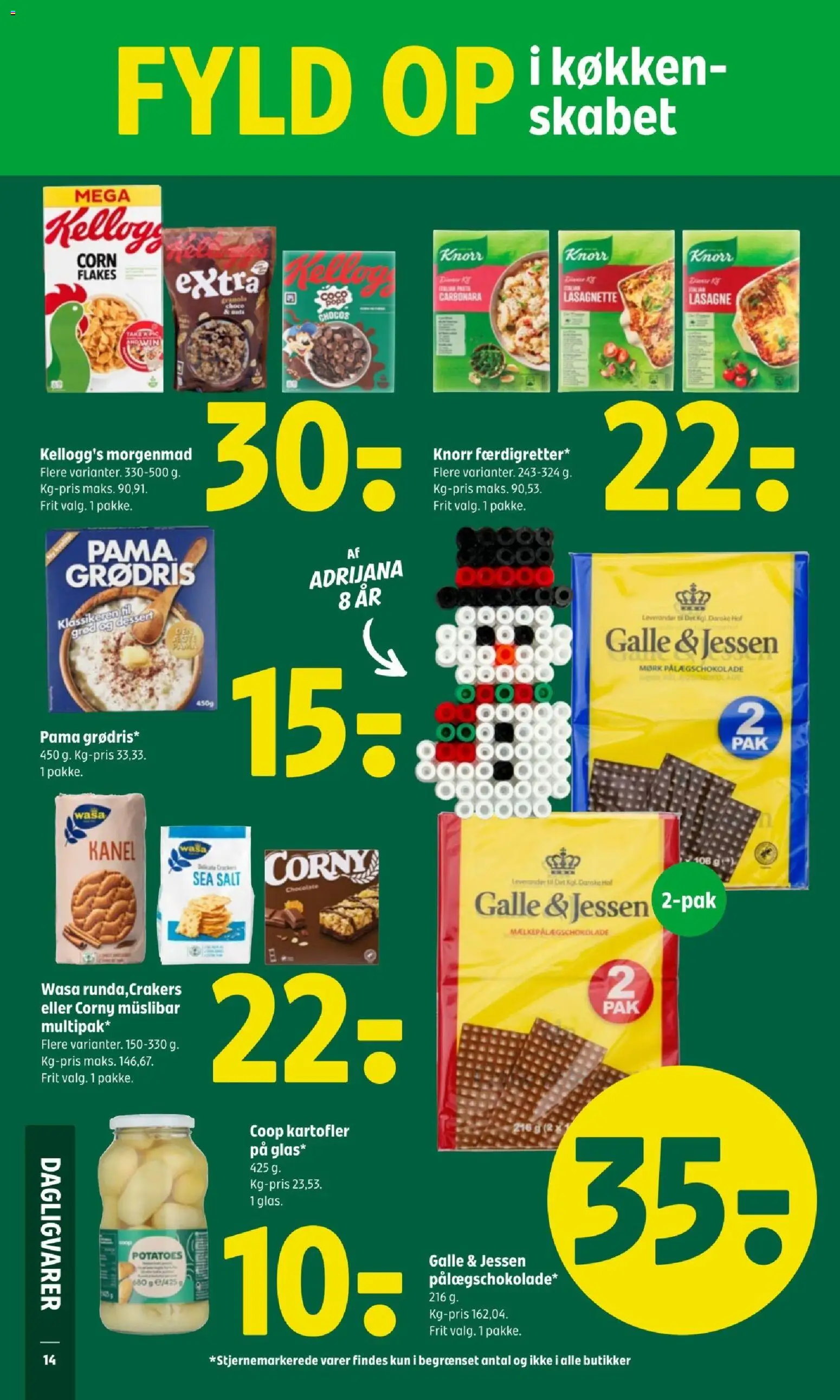 Coop 365 tilbudsavis – gyldig fra 11.12.2025 | Side: 16 | Produkter: Kanel, Salt, Pålægschokolade, Carpete