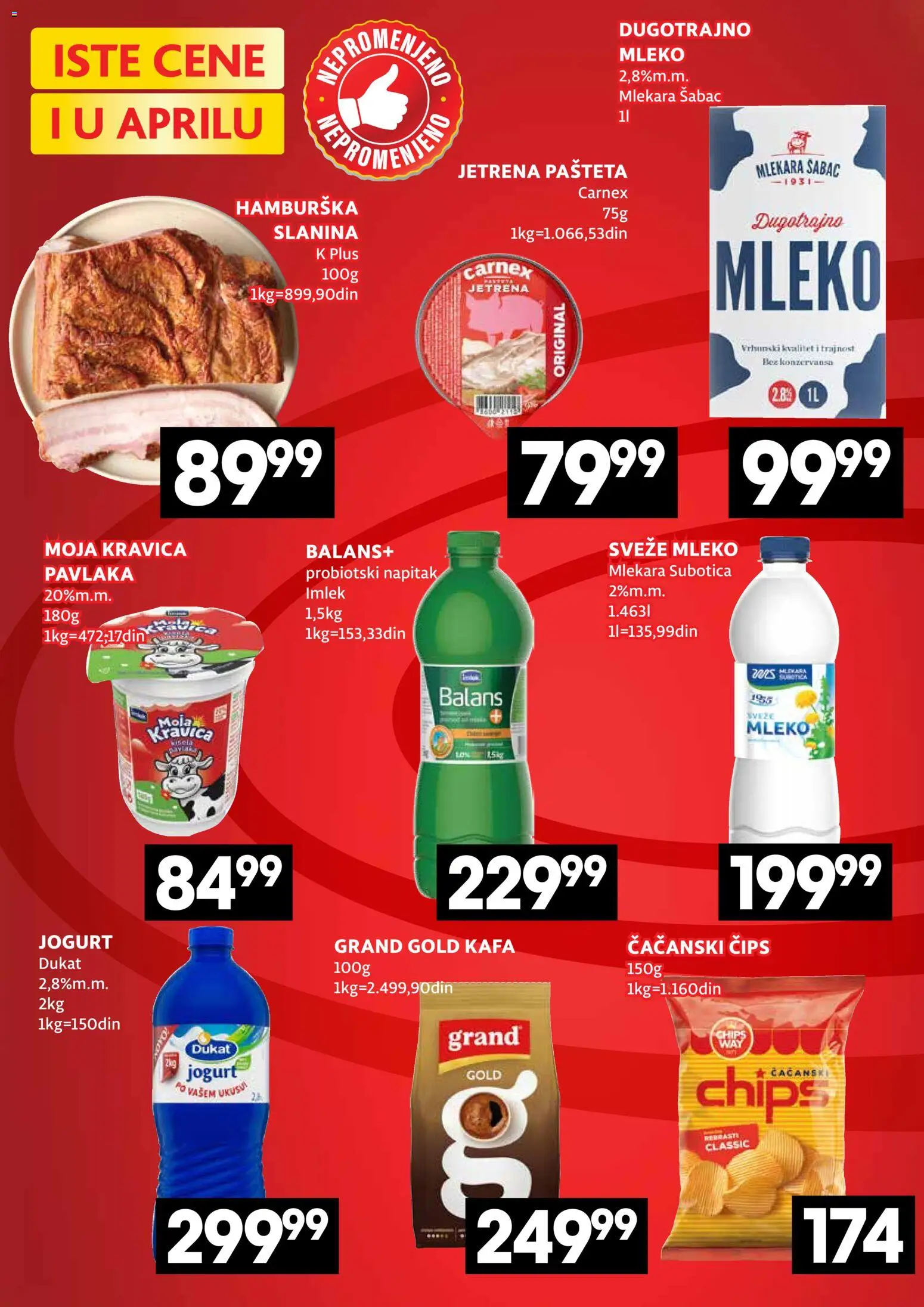 Idea katalog - važi od 02.04.2026 | Strana: 2 | Proizvode: Sveže mleko, Jogurt, Pašteta, Pavlaka