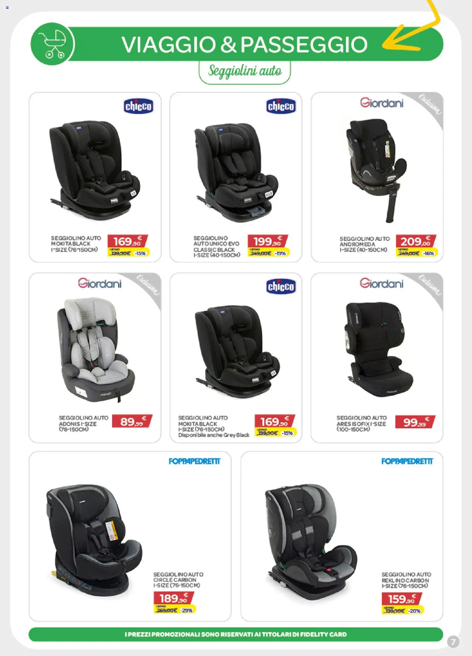 Volantino Bimbo store del 09.01.2026 | Pagina: 7 | Prodotti: Seggiolino