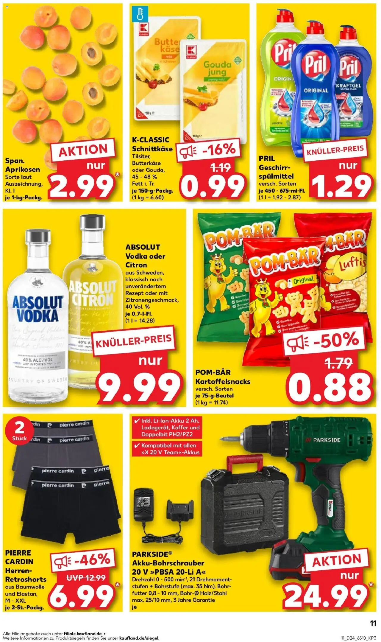 Kaufland prospekt Erkelenz	 - gültig ab dem 16.06.2025 | Seite: 26 | Produkte: Gouda, Vodka, Pril, Koffer