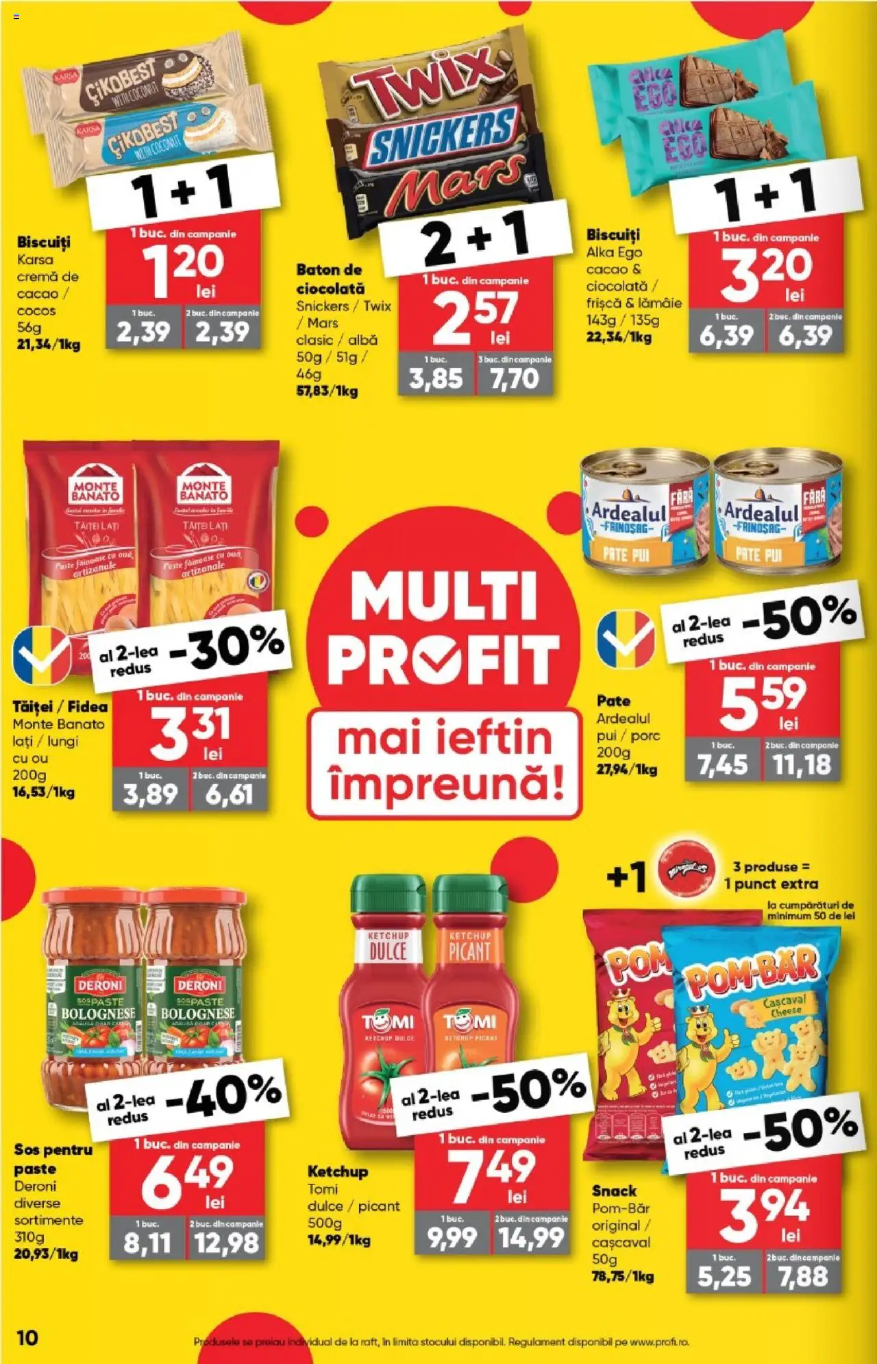 Noul catalog Profi – valabil de la 01.10.2025 | Pagină: 10 | Produse: Pate, Cremă, Cacao, Sos