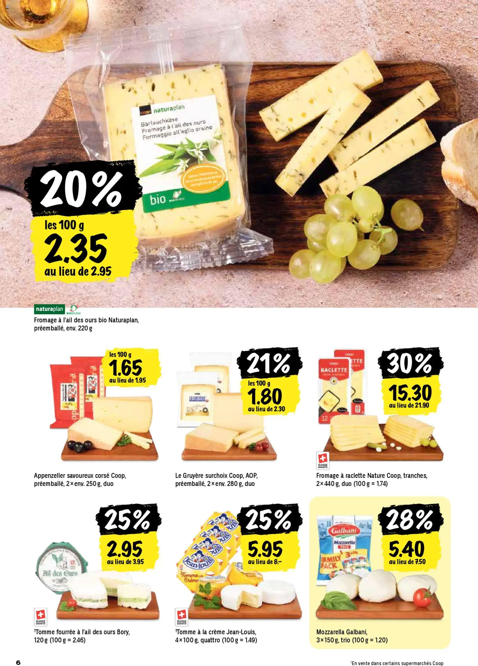 Coop - Les actions de la semaine – gültig ab 26.02.2026 | Seite: 6 | Produkte: Raclette, Creme