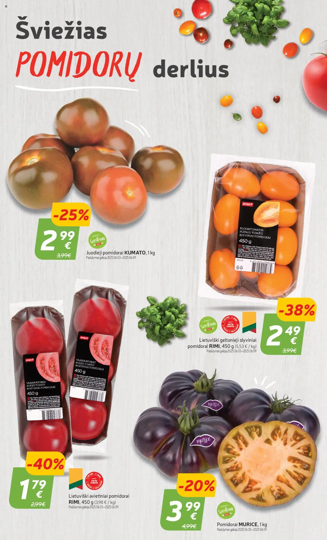 Rimi leidinys│galioja nuo 03.06.2025 | Puslapis: 10 | Prekių: Pomidorai