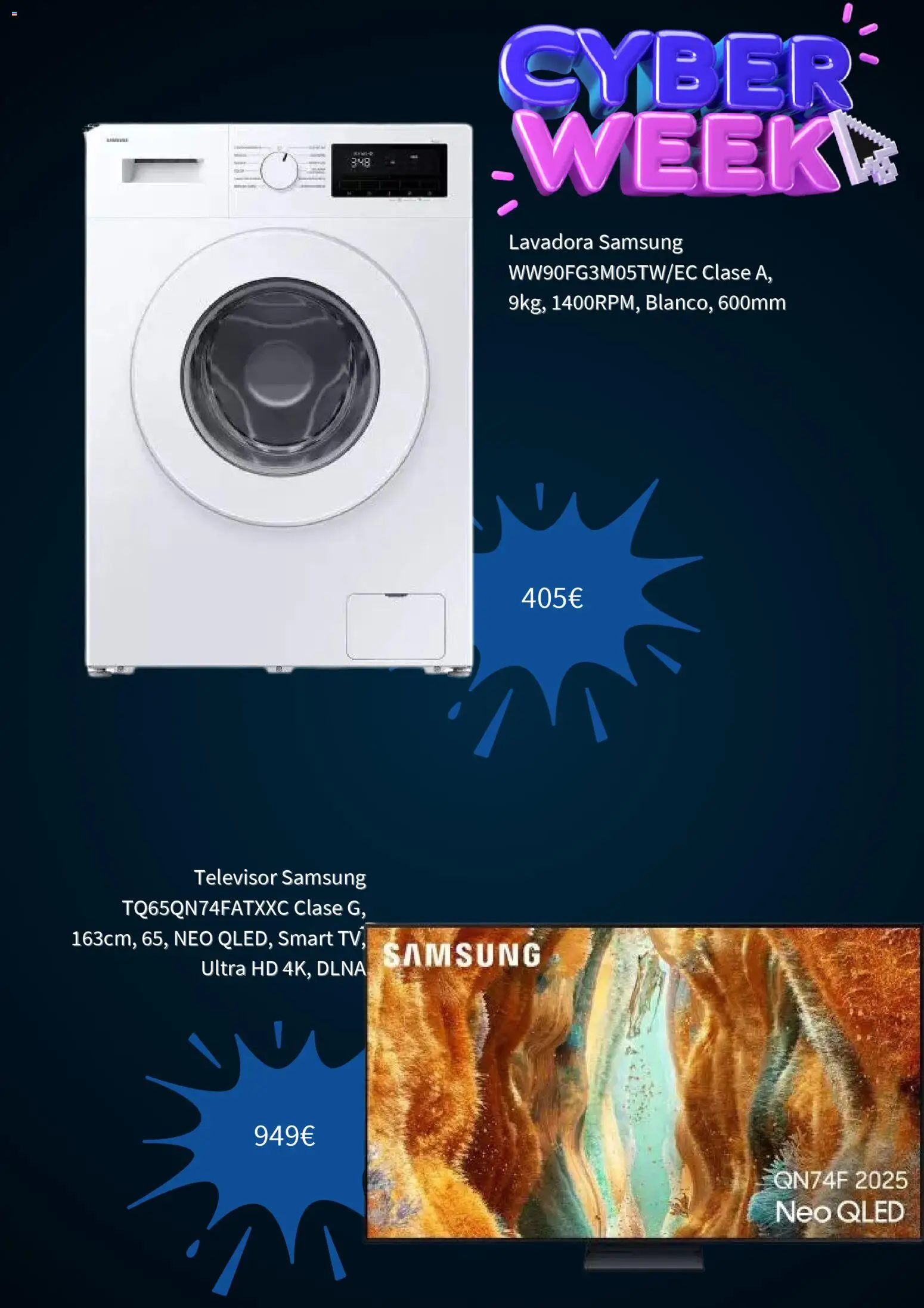 Milar Cyber Week │ válido desde el 01.12.2025 | Página: 5 | Productos: Televisor, Lavadora