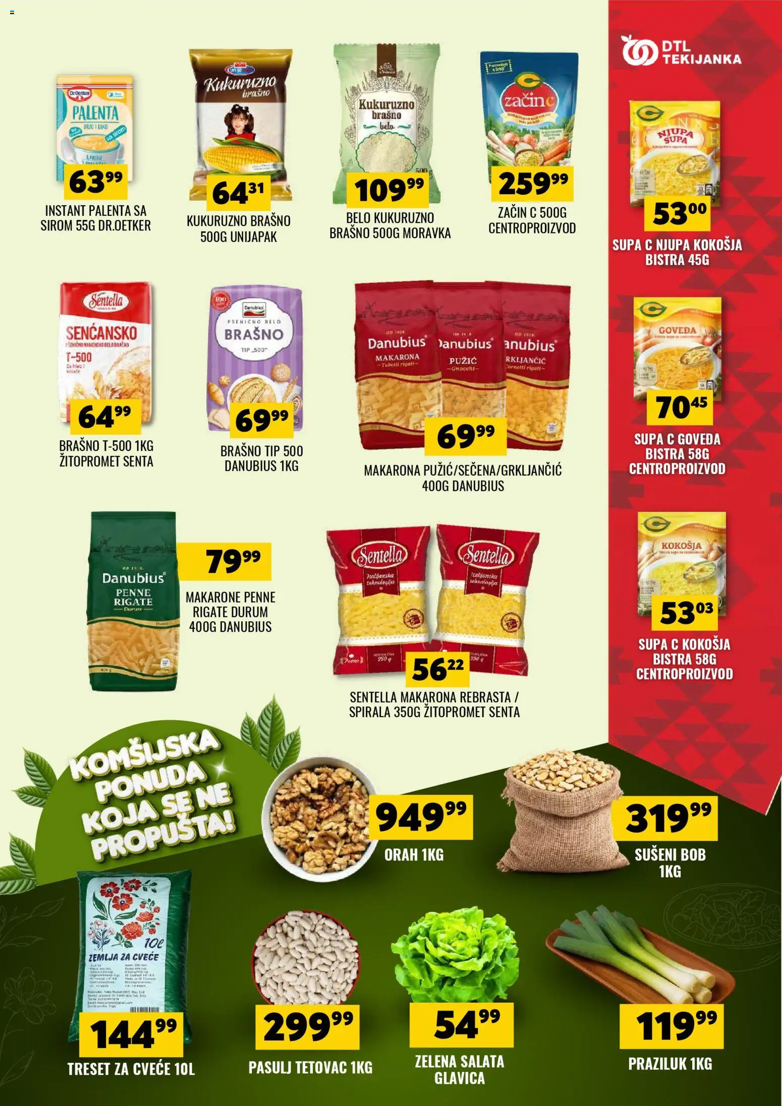 Tekijanka katalog - važi od 25.02.2026 | Strana: 7 | Proizvode: Palenta, Zemlja, Praziluk, Cvece