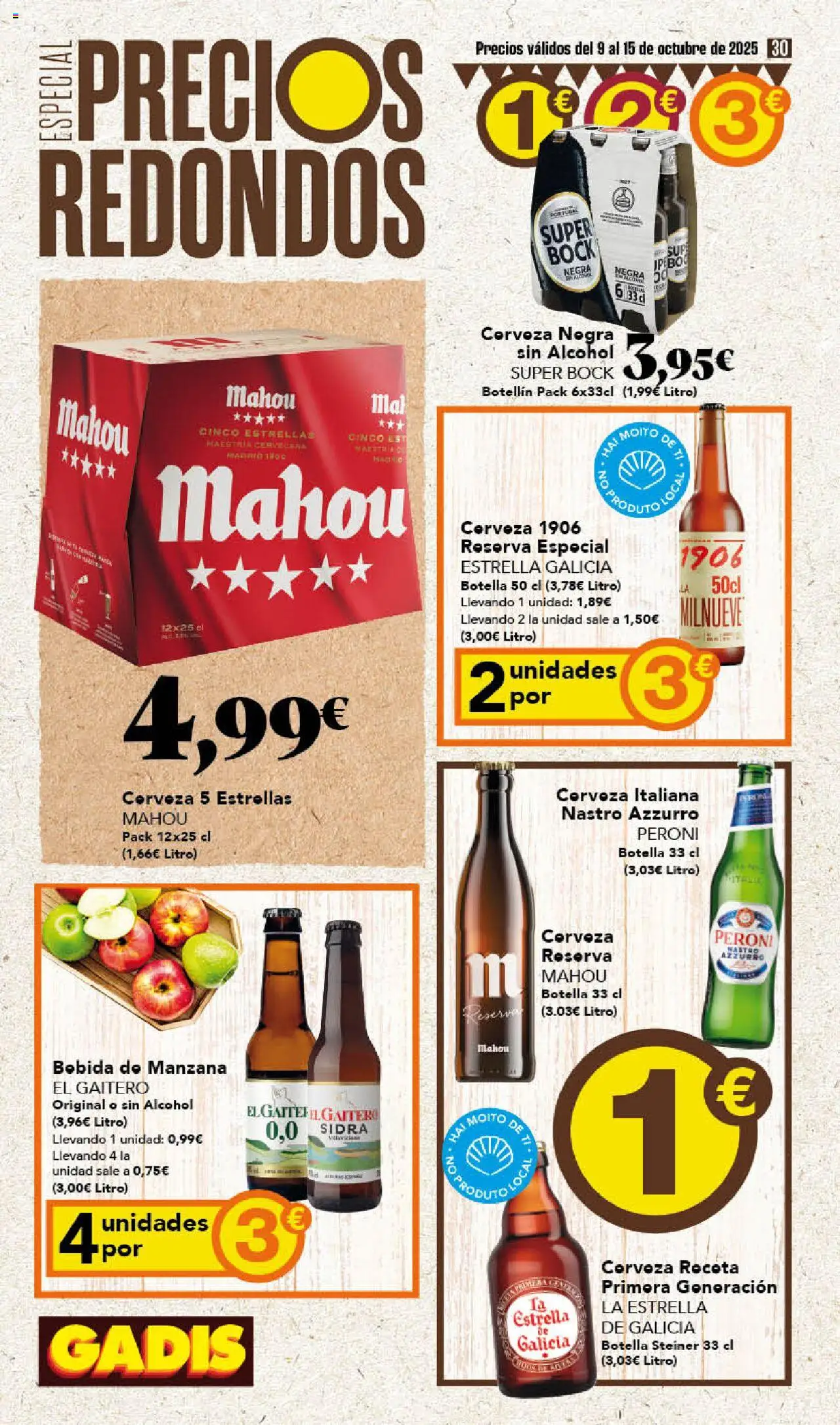 Gadis folleto │ válido desde el 09.10.2025 | Página: 30 | Productos: Cerveza, Manzana