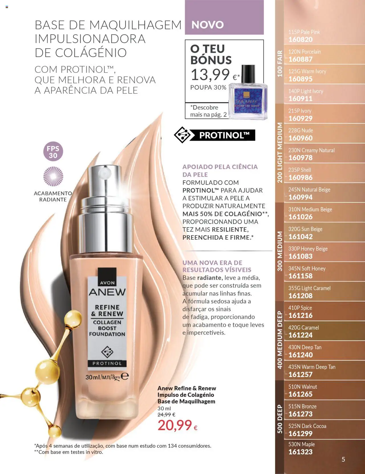 Catálogo Avon Campanha 10 │ válido de 01.10.2025 | Página: 5 | Produtos: Perfume, Maquilhagem, Base