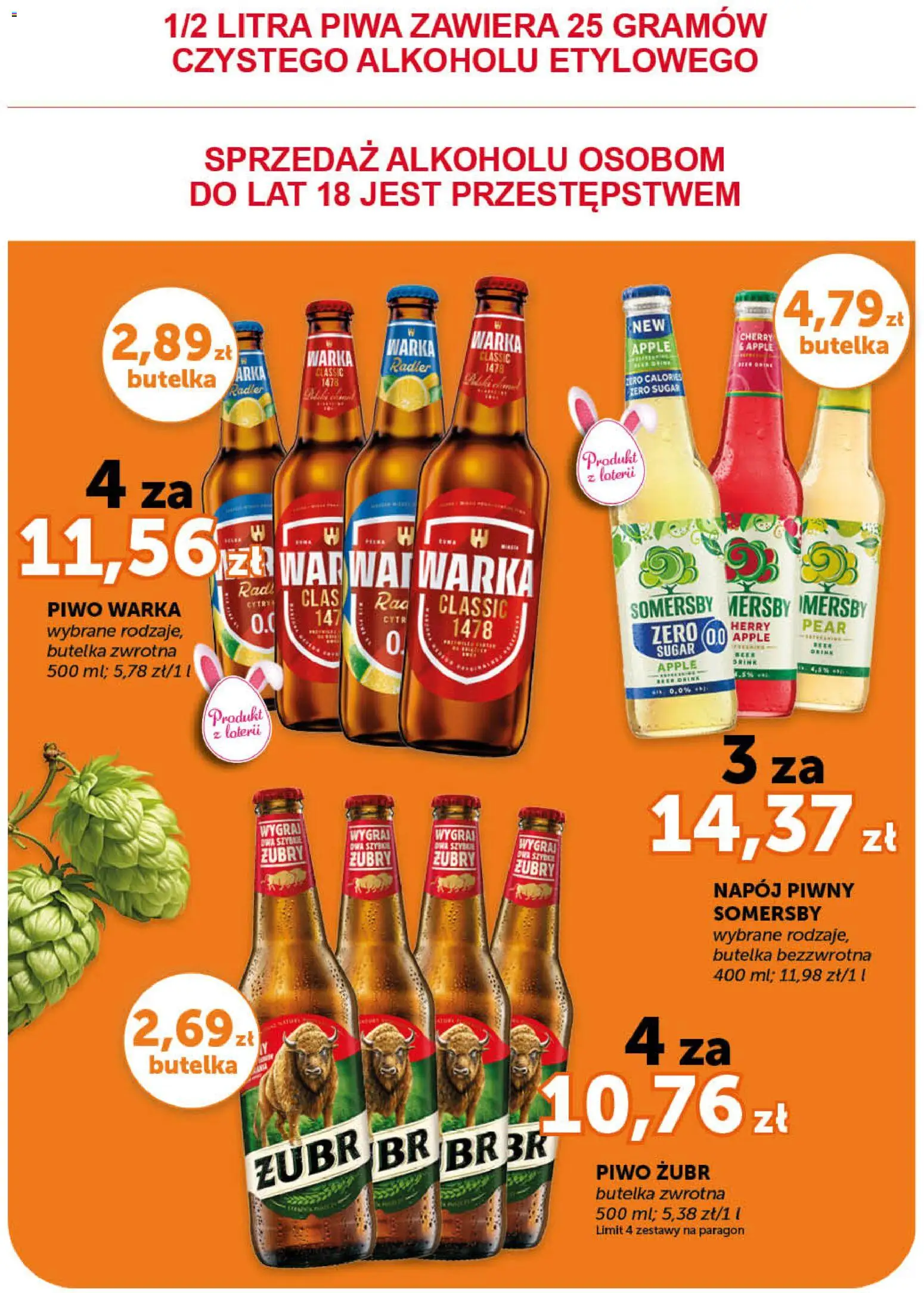 ABC gazetka - Minimarket od 09.04.2026 | Strona: 9 | Produkty: Warka, Piwo Warka, Piwo, Somersby