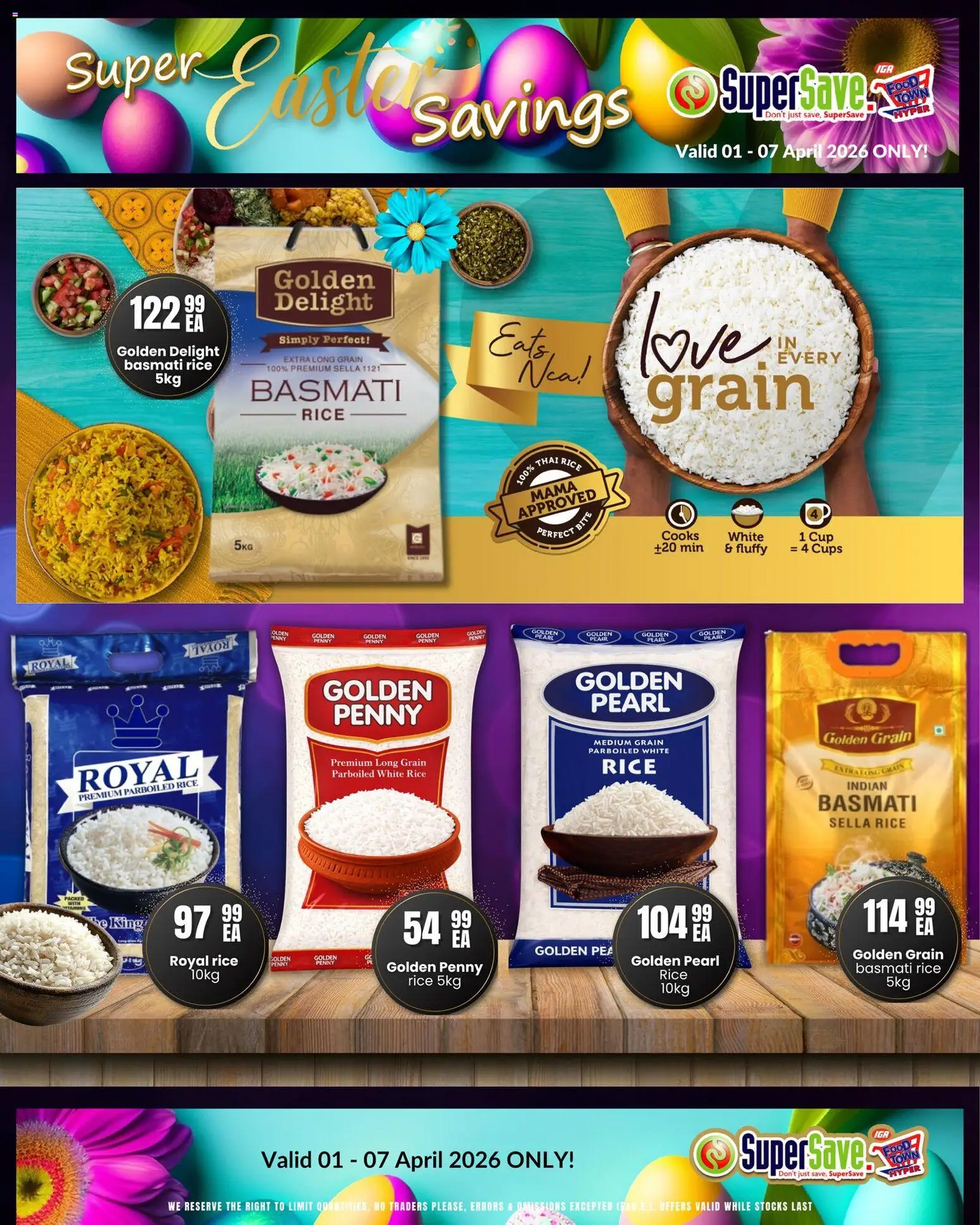 New Super Save catalogue – valid from 01.04.2026 | Page: 9 | Products: Rice, Pea