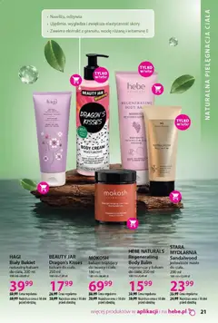 Pogląd oferty "MOKOSH balsam brązujący, do twarzy i ciała, 180 ml" - ważna od 19.03.2026 | Strona: 21 | Produkty: Balsam brązujący, Masło, Body