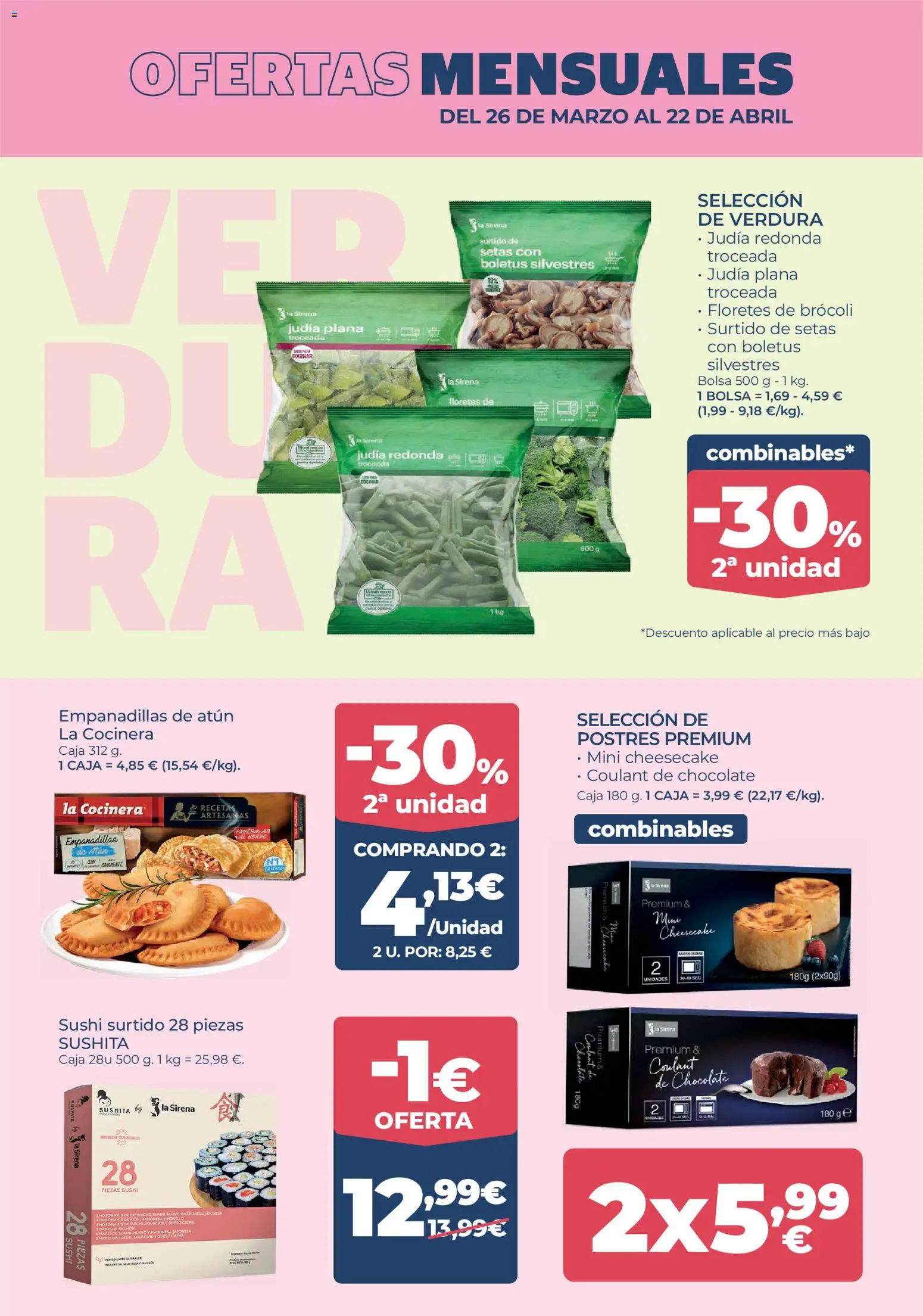 La Sirena folleto │ válido desde el 26.03.2026 | Página: 8 | Productos: Chocolate, Horno, Σιδερώστρα, Caja