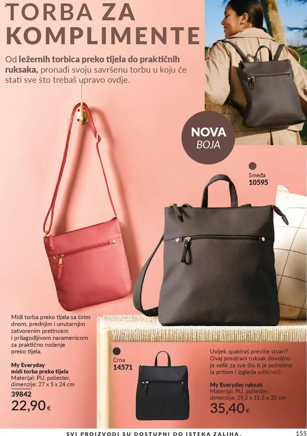 Avon katalog | vrijedi od 30.09.2025 | Stranica: 155 | Proizvodi: Torbica, Ruksak, Torba