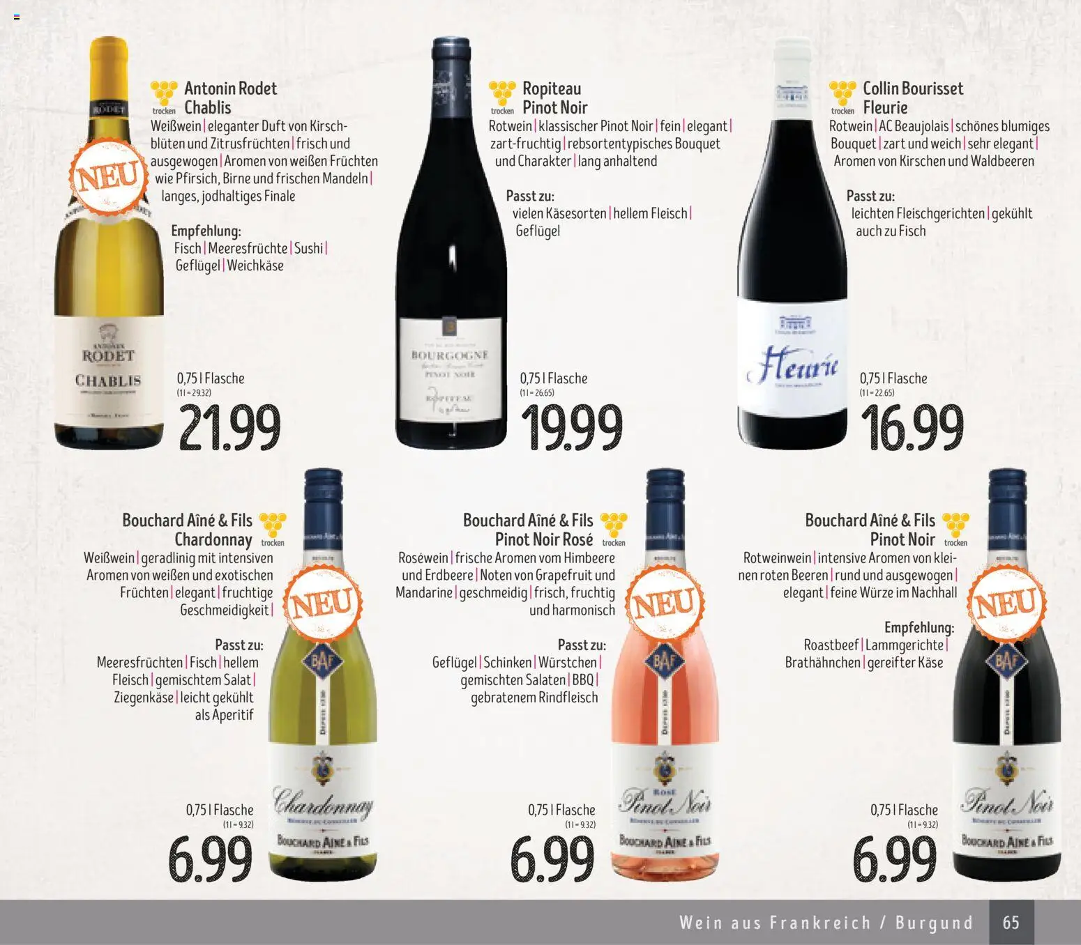 Edeka Struve Wein– und Spirituosen – gültig ab 14.11.2025 | Seite: 65 | Produkte: Mandeln, Kirschen, Schinken, Rindfleisch