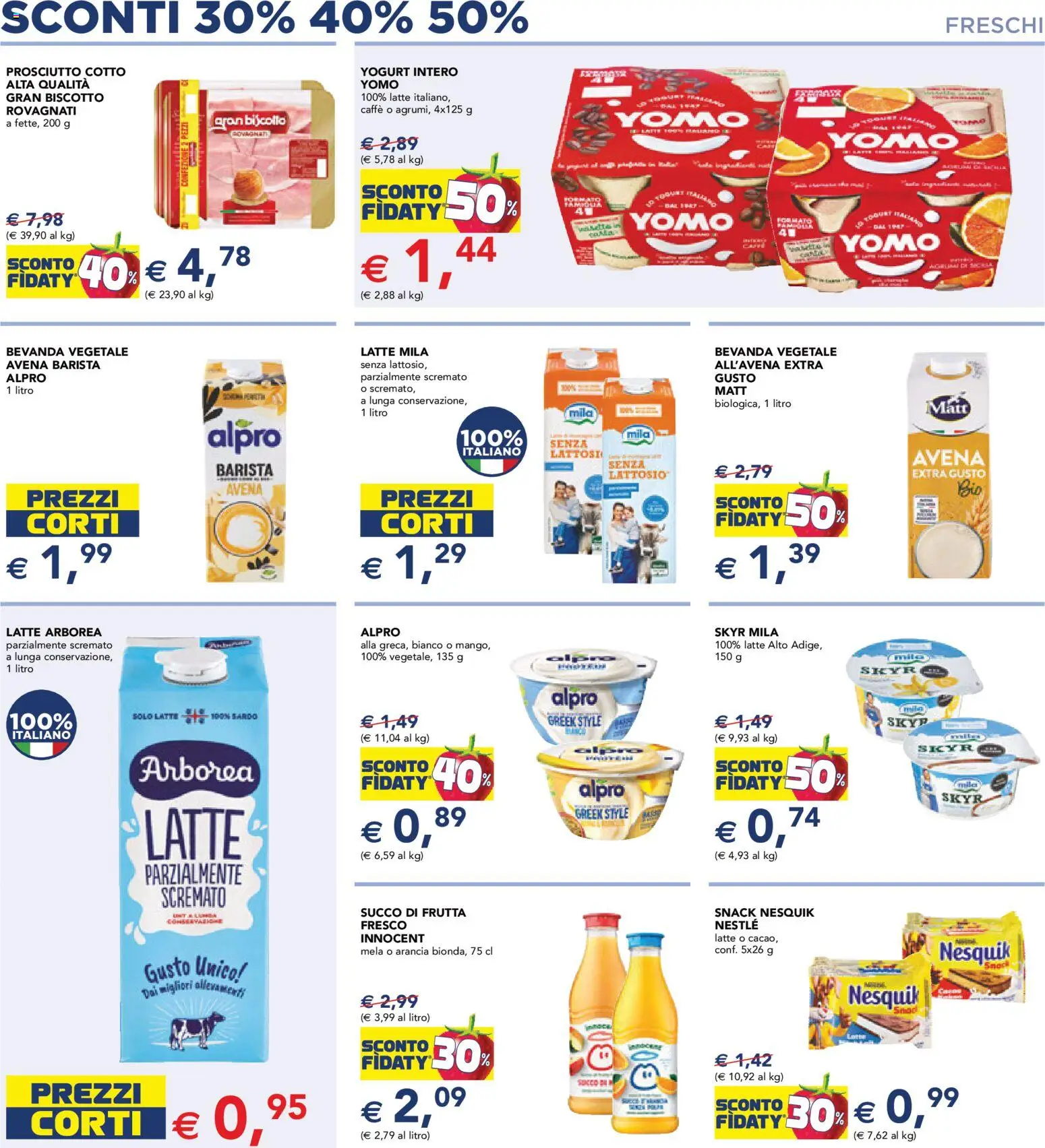 Volantino Esselunga S del 17.11.2025 | Pagina: 5 | Prodotti: Prosciutto Cotto, Yogurt, Prosciutto, Arancia