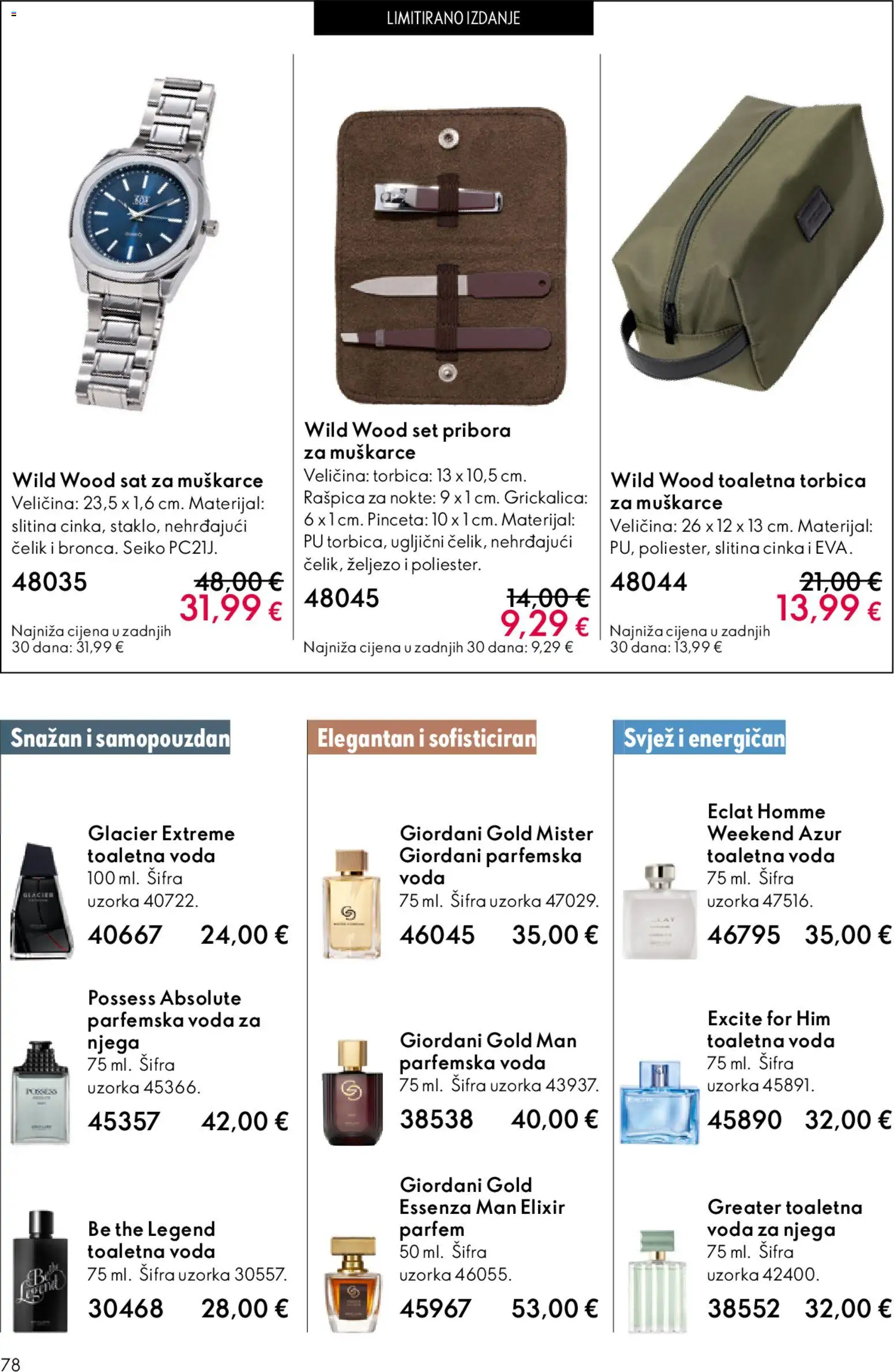 Oriflame katalog | vrijedi od 22.04.2026 | Stranica: 78 | Proizvodi: Parfem, Voda, Torbica, Sat