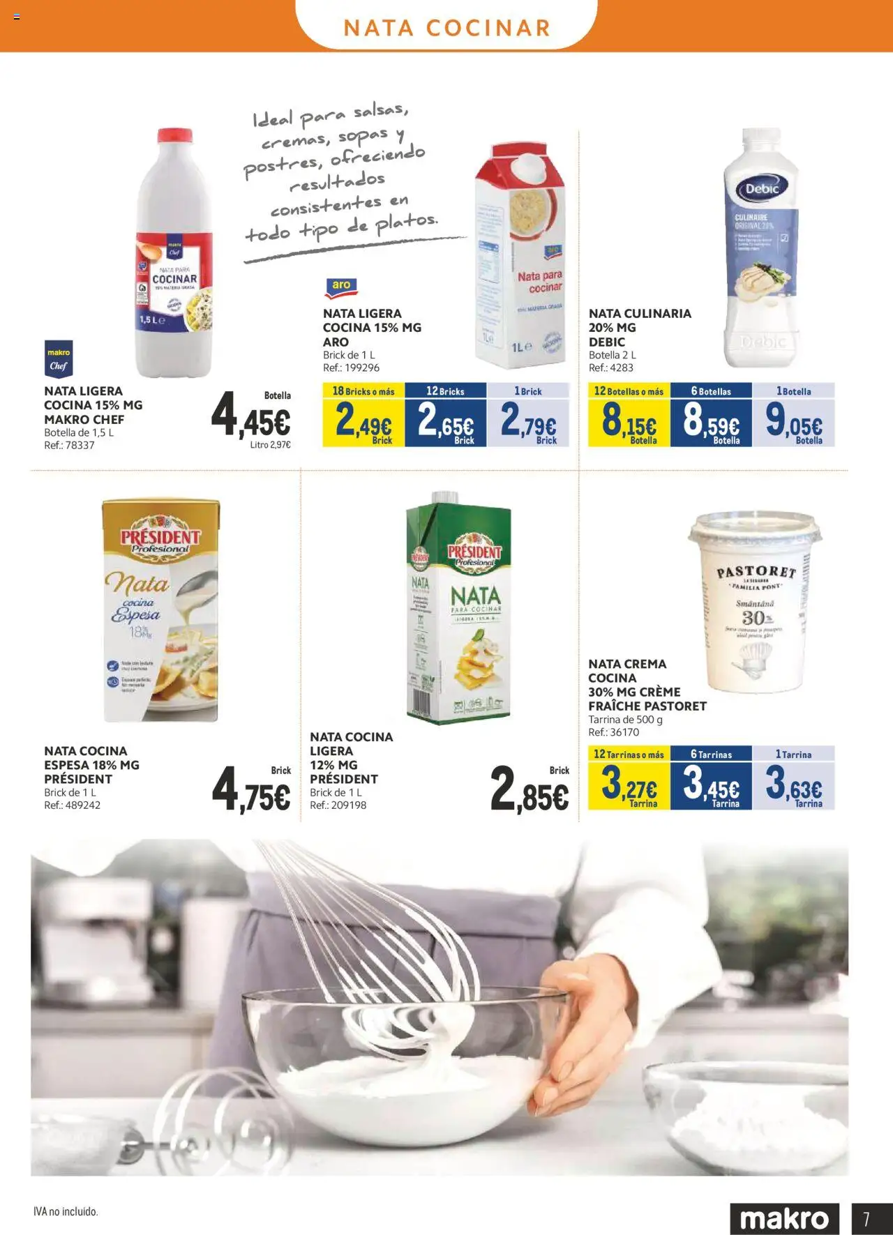 Makro - Lácteos Cataluña │ válido desde el 06.10.2025 | Página: 7 | Productos: Πιατοθήκη, Crema, Cocina, Κλειδαριά της πόρτας