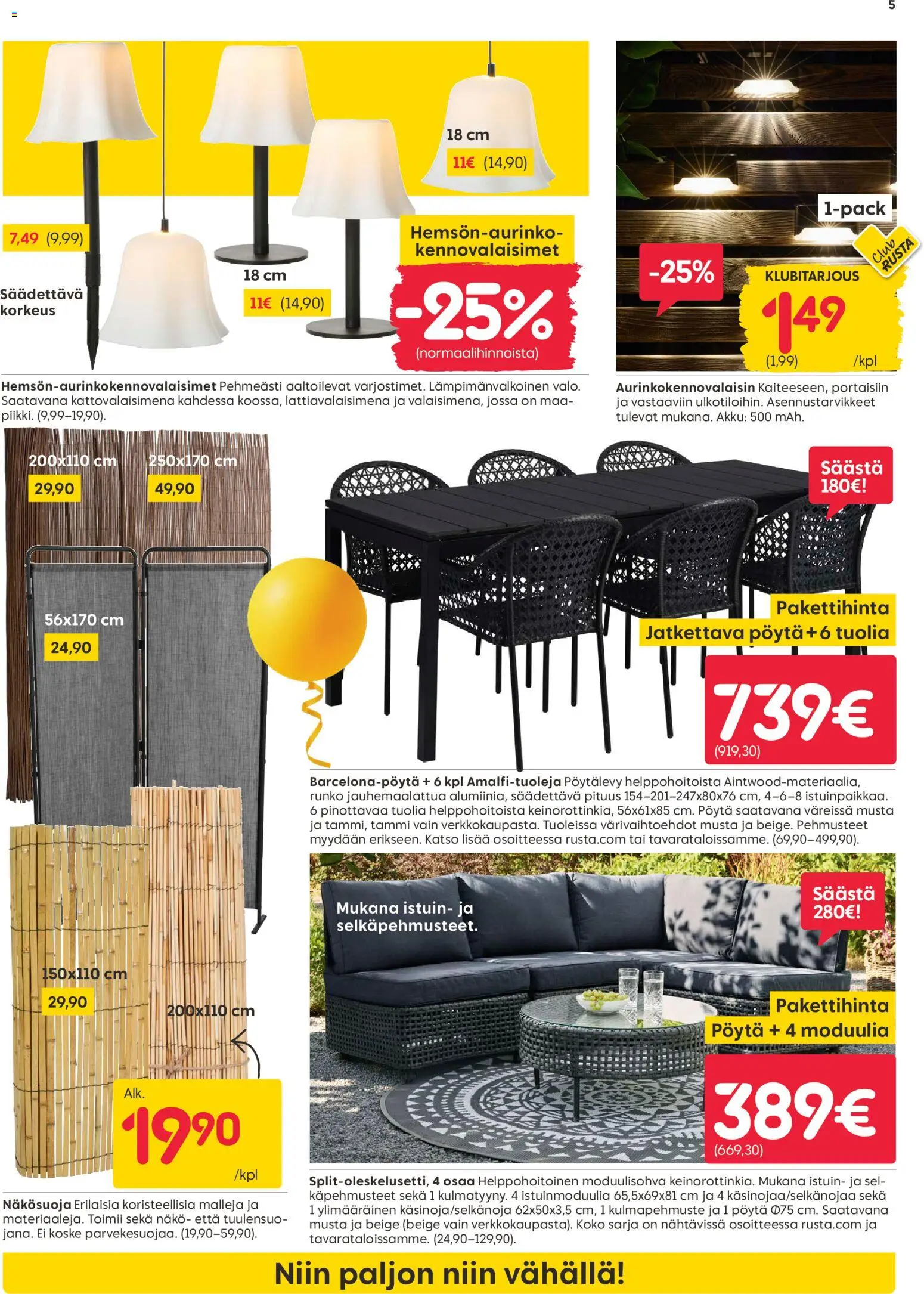 Rusta tarjoukset – voimassa 20.04.2026 alkaen | Sivu: 5 | Tuotteet: Pöytä, Akku