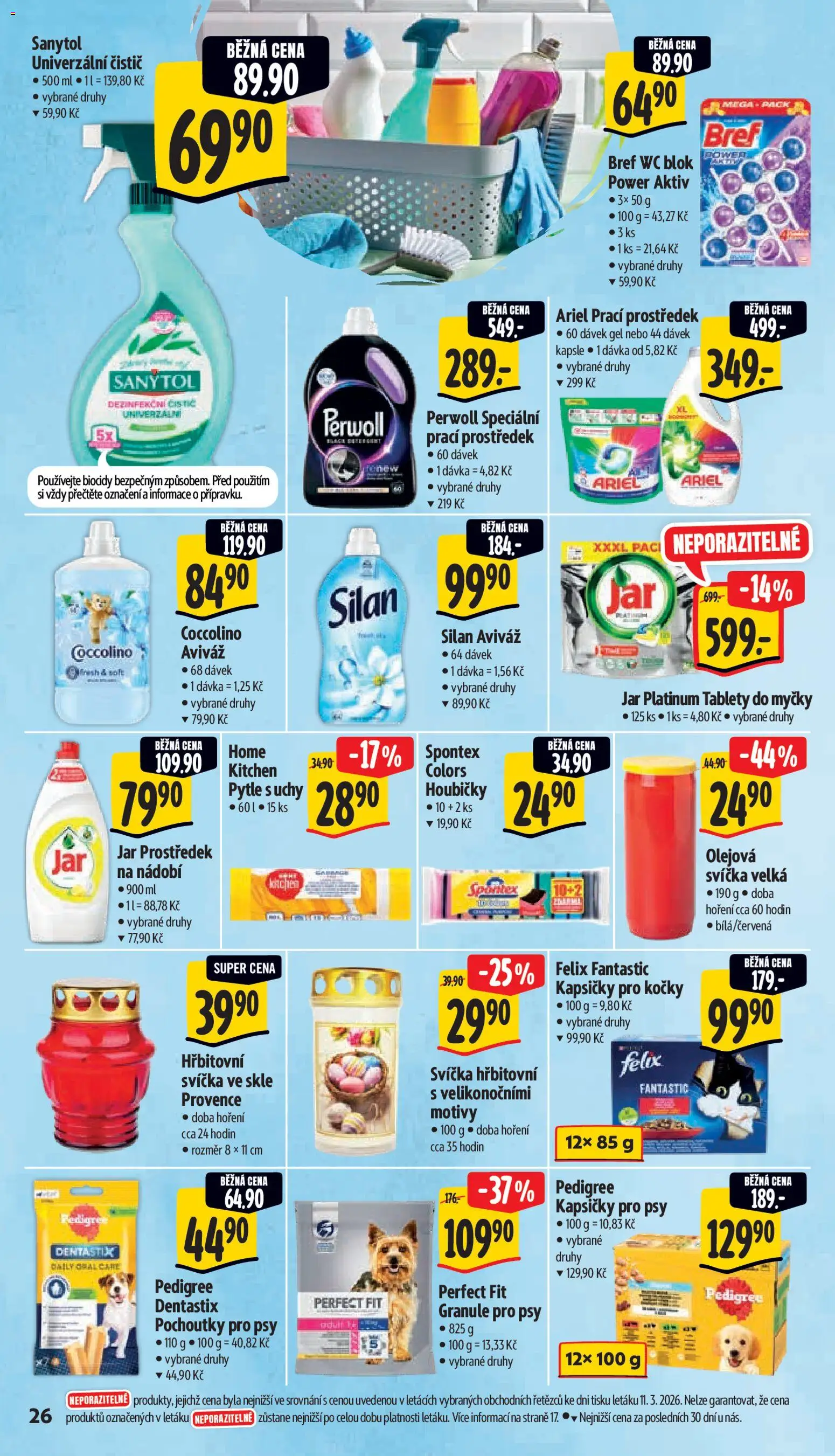 Albert leták - Supermarket od 18.03.2026 | Strana: 34 | Produkty: Wc blok, Wc, Jar, Jar platinum