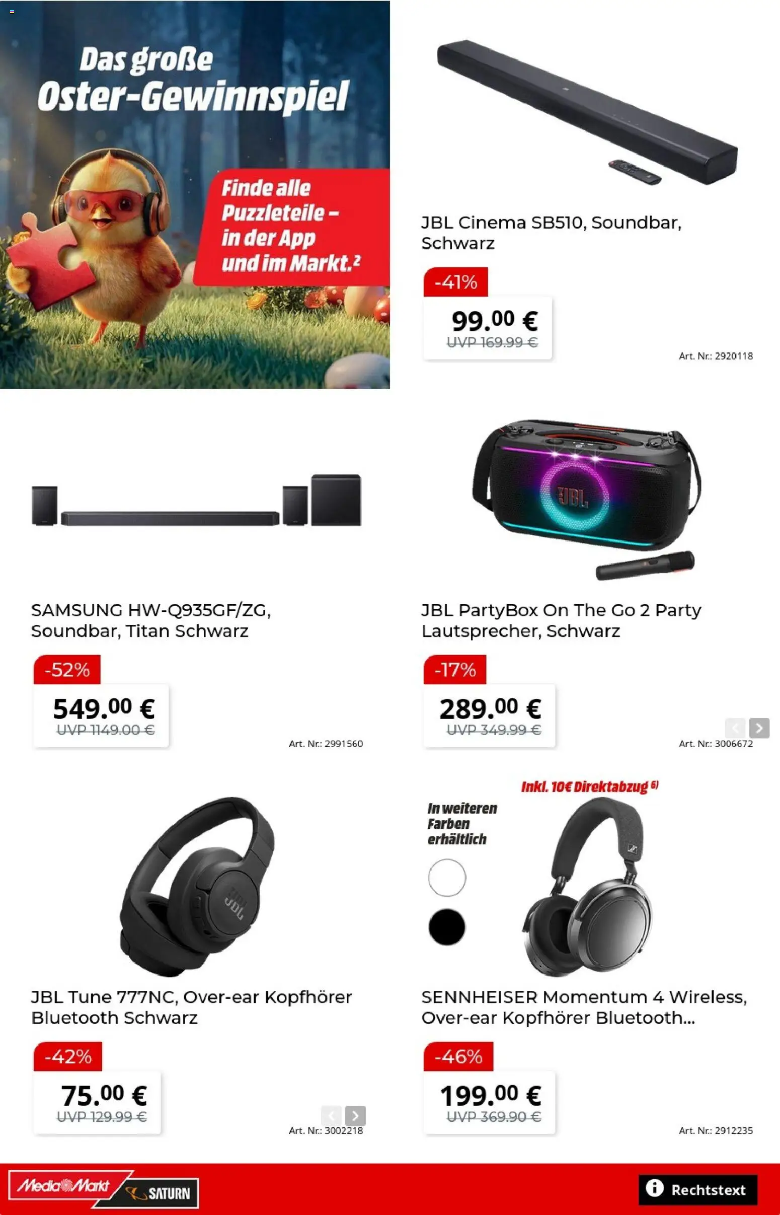 Media Markt Prospekt 	 – gültig ab 23.03.2026 | Seite: 3 | Produkte: Samsung, Kopfhörer