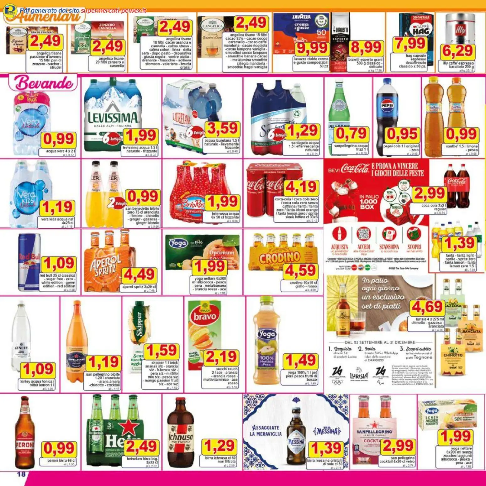 Volantino Pewex del 16.12.2025 | Pagina: 18 | Prodotti: Valeriana, Acqua, Lampone, Cocco