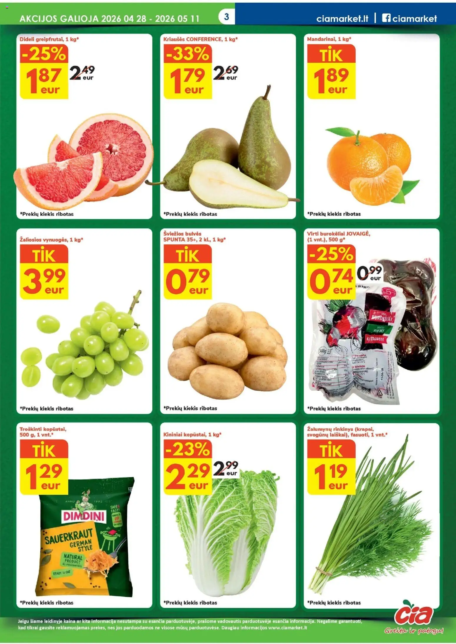 ČIA MARKET akcijos nuo 28.04.2026 | Puslapis: 3