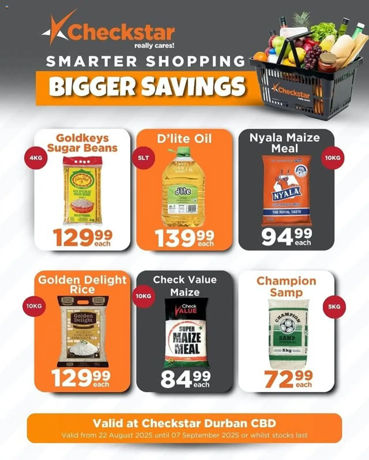Check Star Specials │ valid from 22.08.2025 | Page: 7 | Products: Beans, Oil, Rice, Sugar