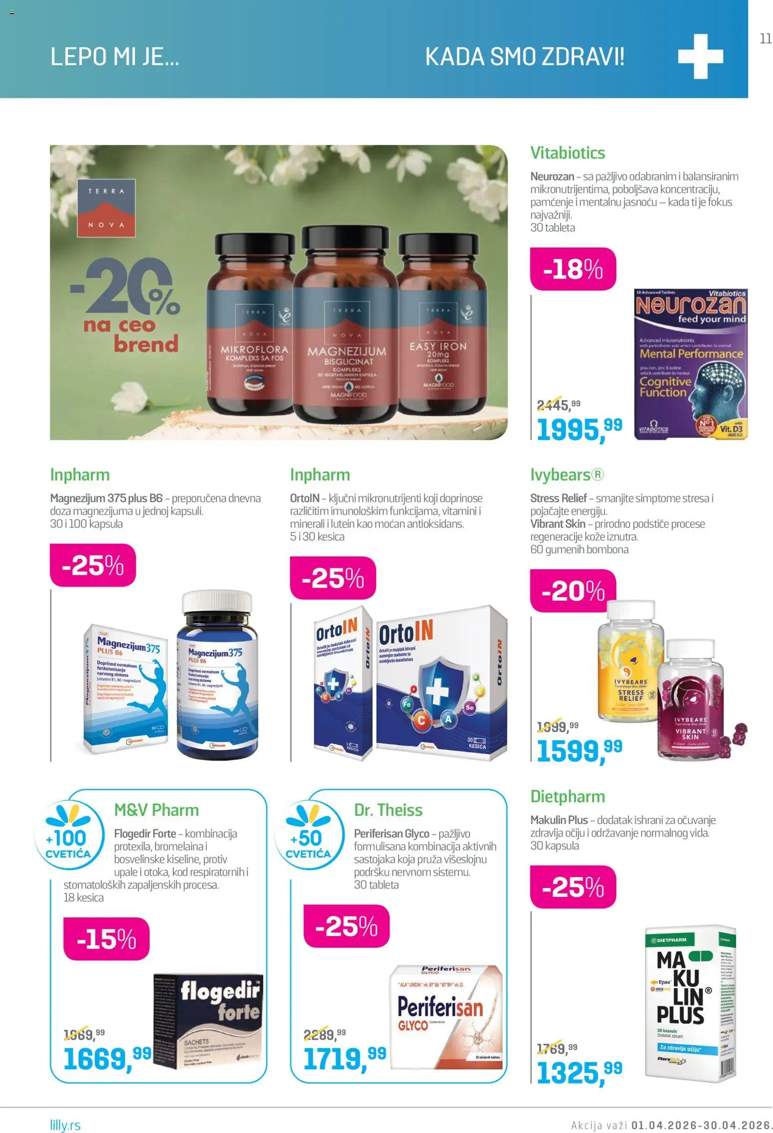 Lilly drogerie katalog - važi od 01.04.2026 | Strana: 11