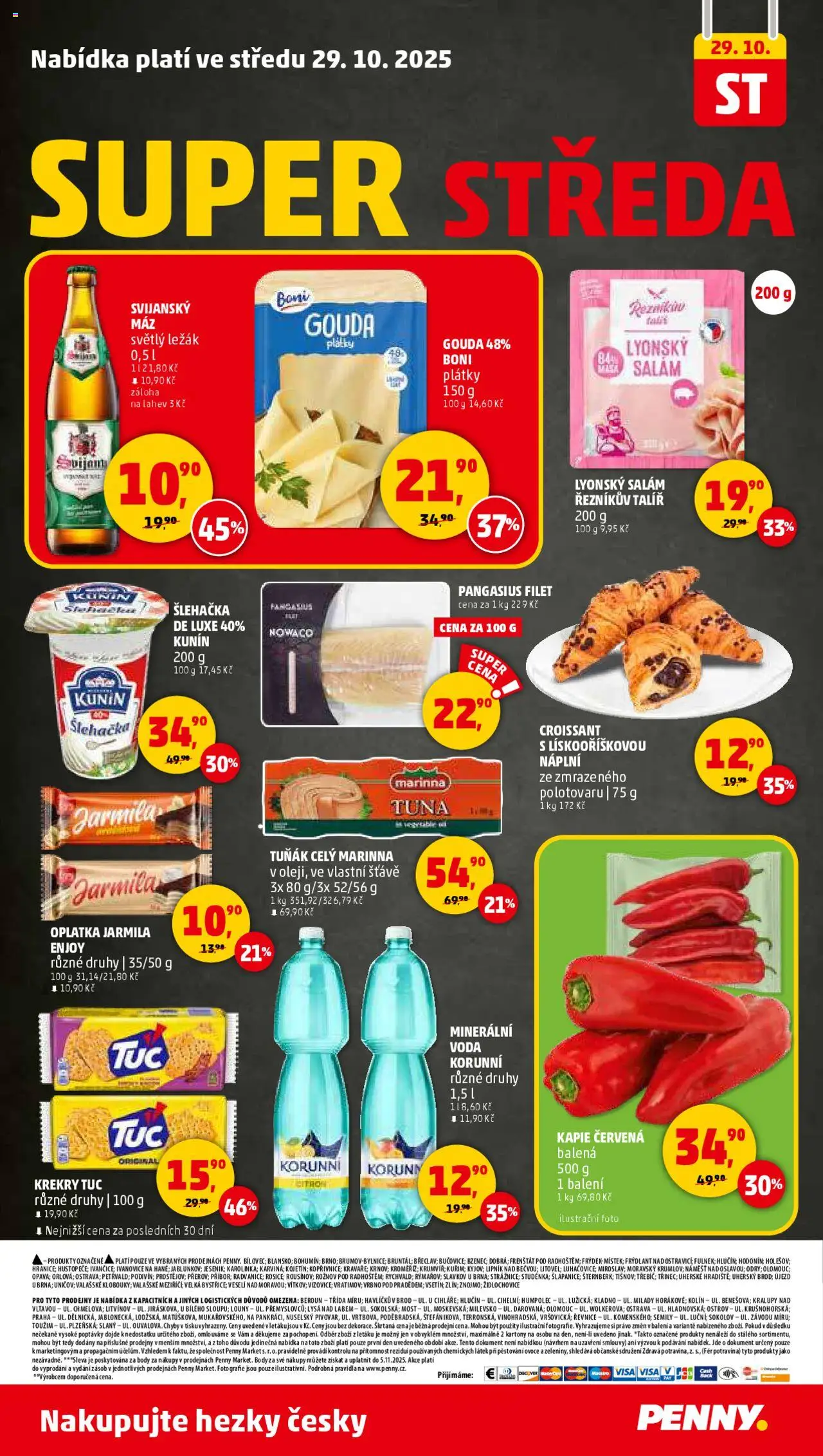Penny Market leták - Čtvrtečník od 23.10.2025 | Strana: 32 | Produkty: Talíř, Citróny, Filet, Láhev