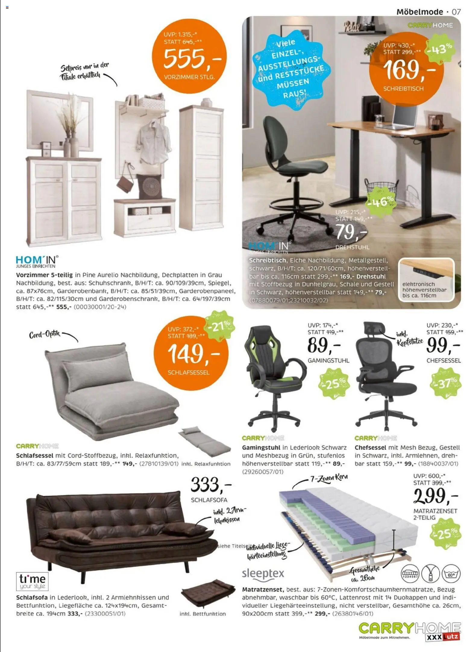 XXXLutz Carry Home gültig ab 29.12.2025 | Seite: 7 | Produkte: Lattenrost