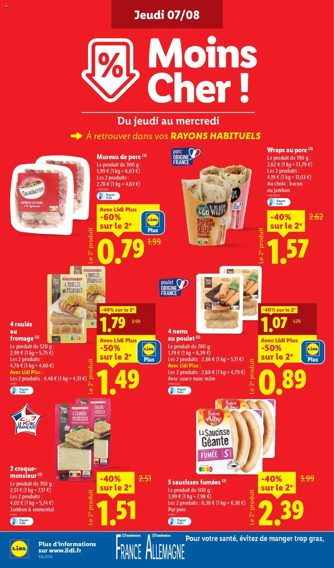  | Page: 12 | Produits: Fromage, Jambon, Saucisse, Porc