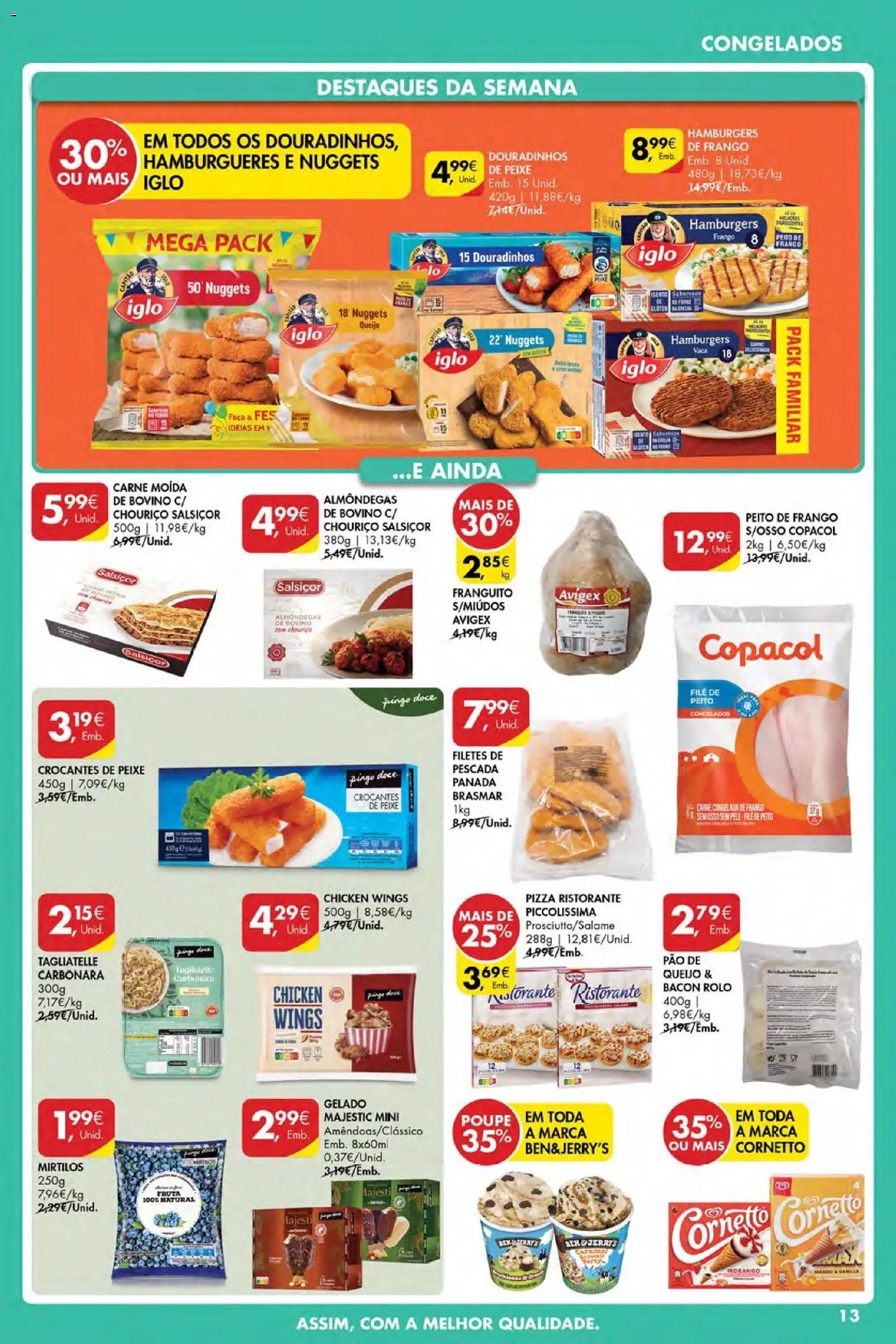 Pingo Doce Poupe Esta Semana Açores │ válido de 23.04.2026 | Página: 13 | Produtos: Peito de frango, Pescada, Carne, Nuggets